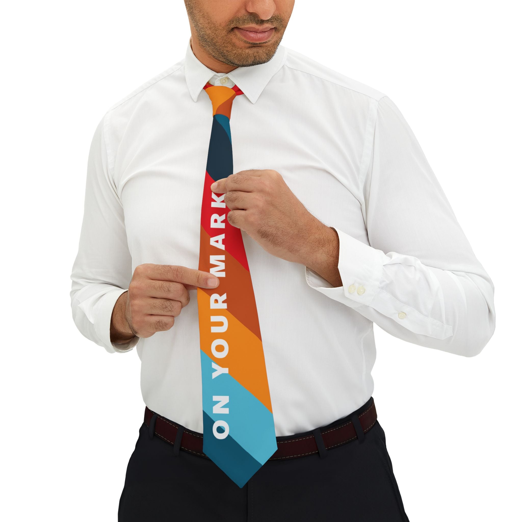 825 Color Strip On Your Mark Necktie