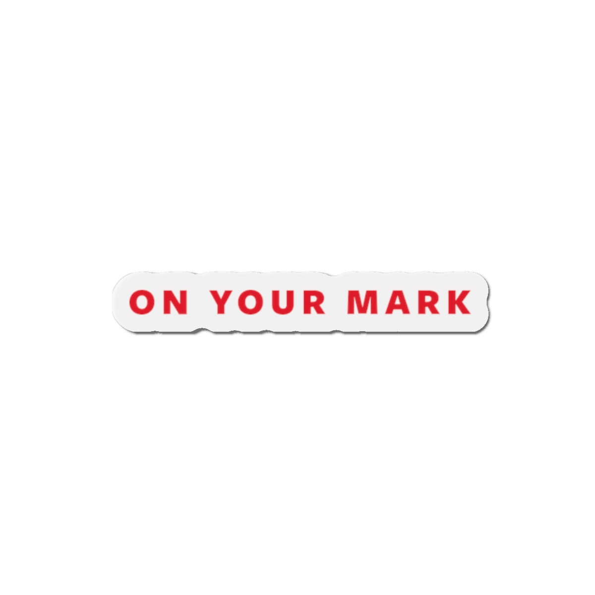 On Your Mark Die-Cut Magnet