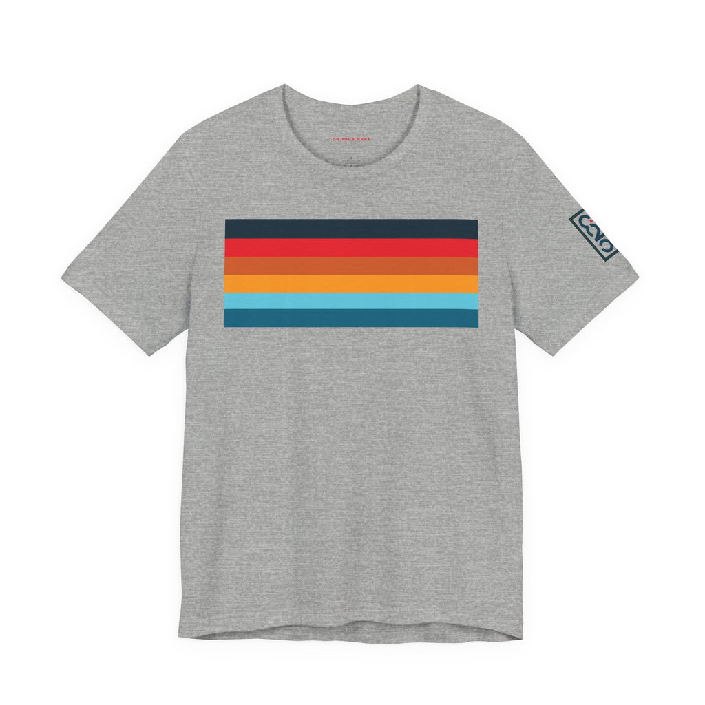 825 Color Stripe Retro-Inspired Unisex Jersey Tee