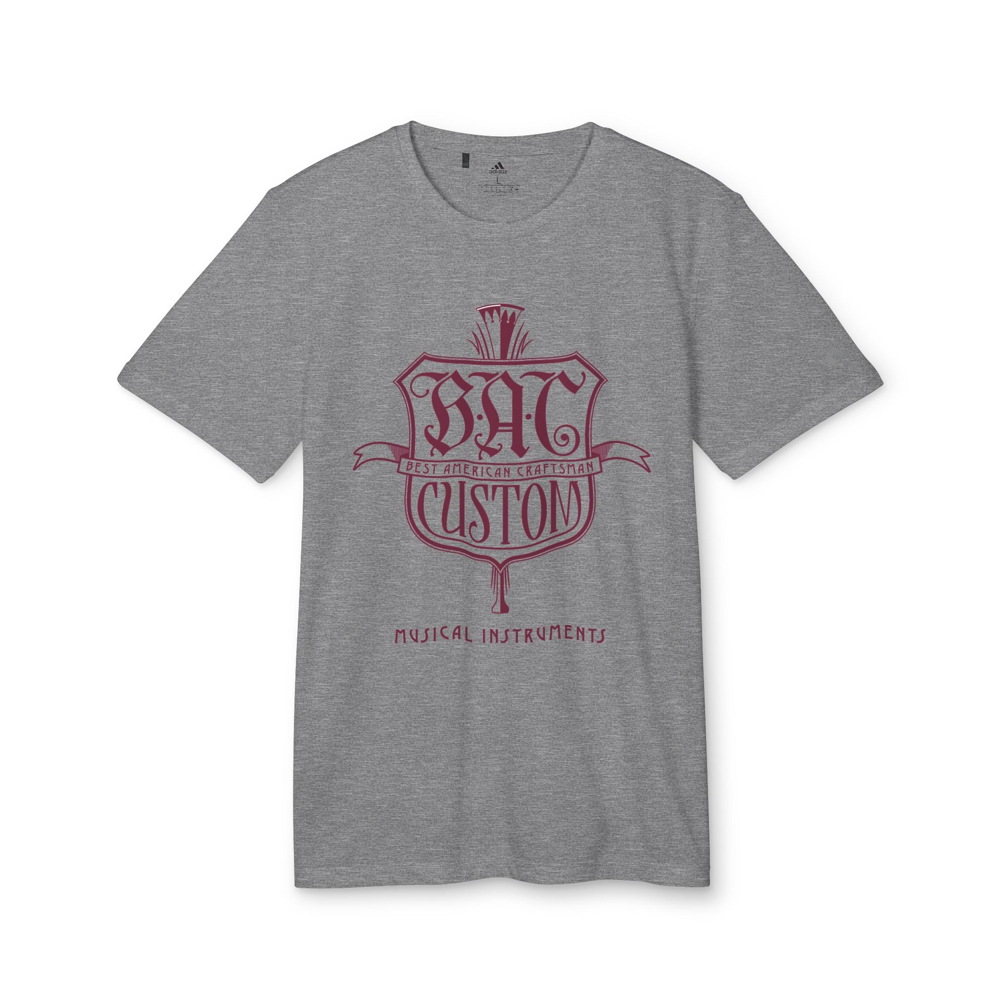 BAC Custom Music Shield T-Shirt — 'Band Custom' Vintage Instrument Graphic