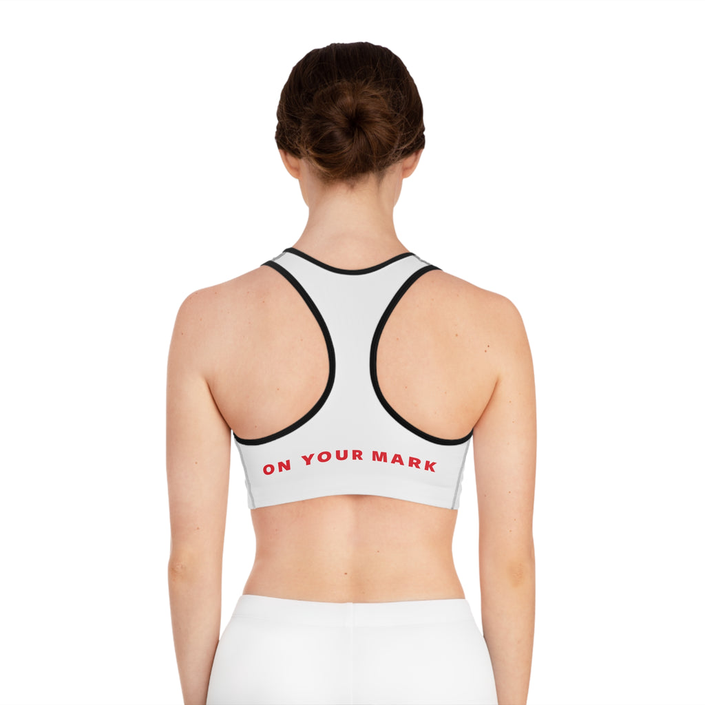 825 On Your Mark Color Stripe Sports Bra