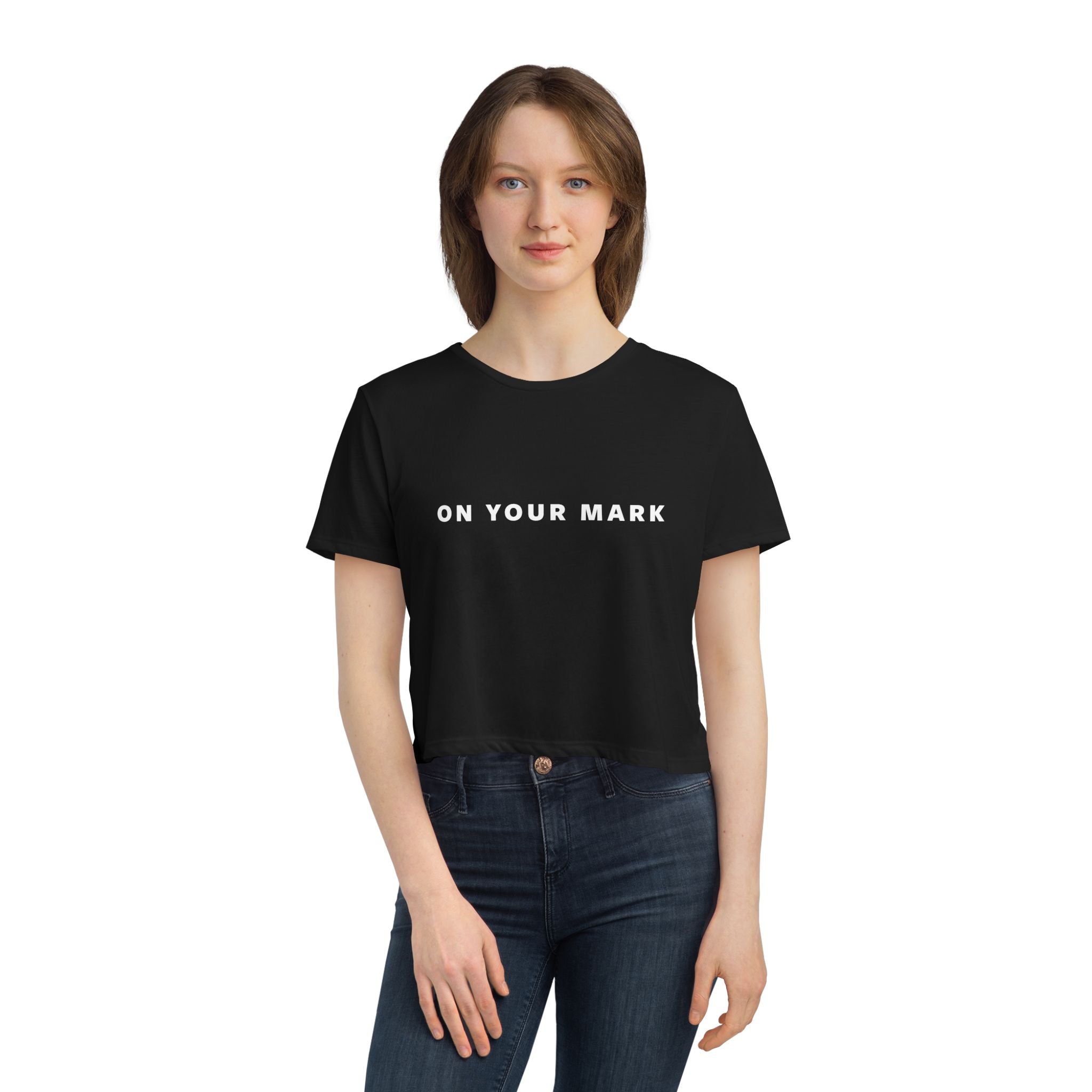 On Your Mark Cropped Tee