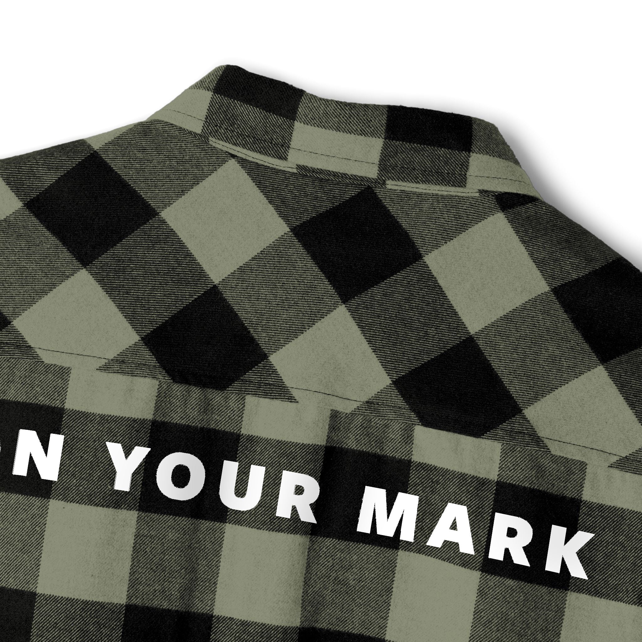 825 On Your Mark Embroidered Flannel Shirt
