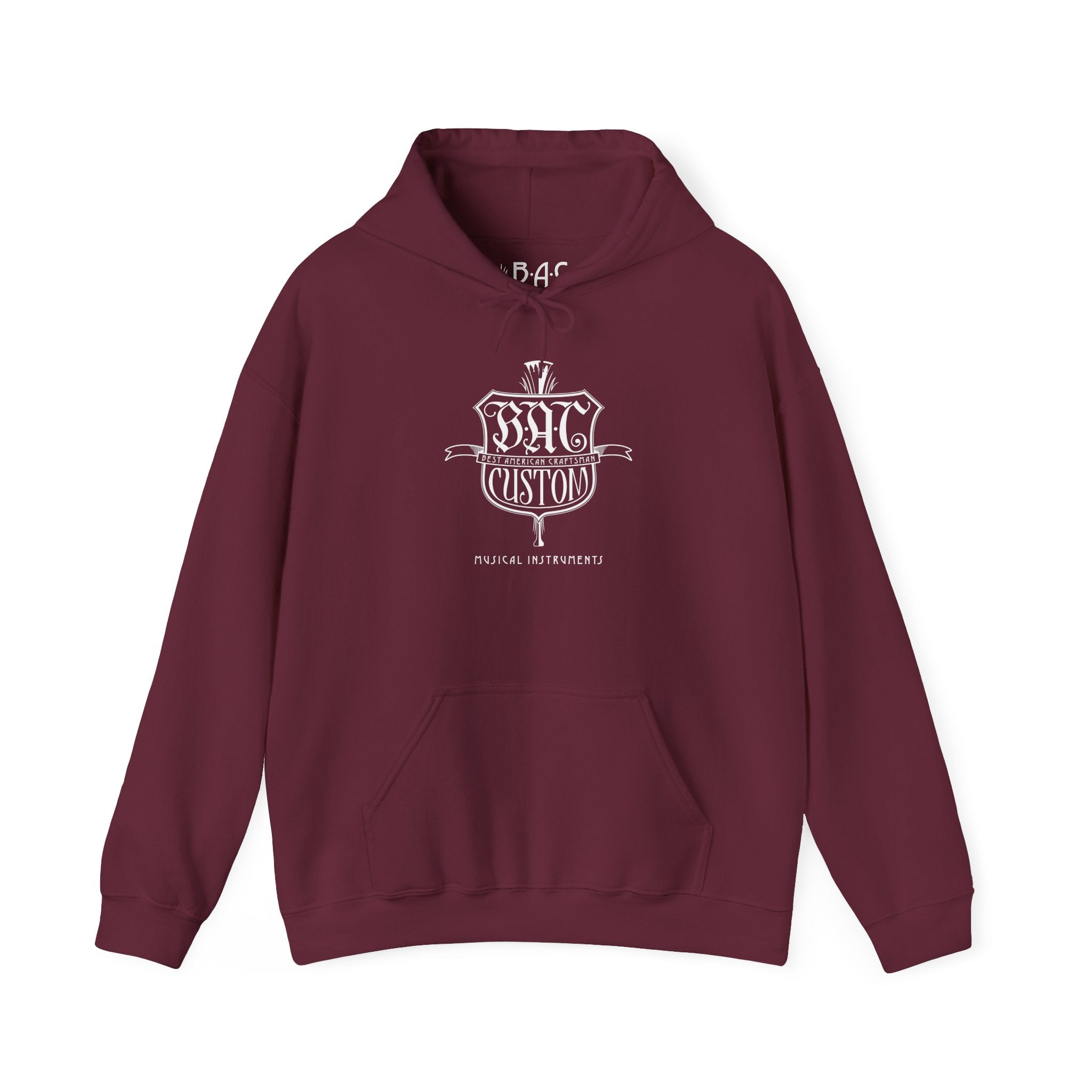 BAC Vintage Crest Hoodie — Custom Gothic Emblem Pullover