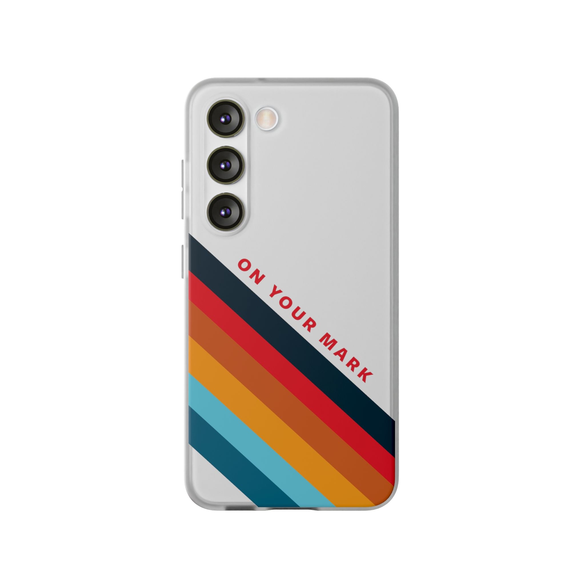 825 - On Your Mark Color Stripe Phone Case - iPhone and Samsung Galaxy