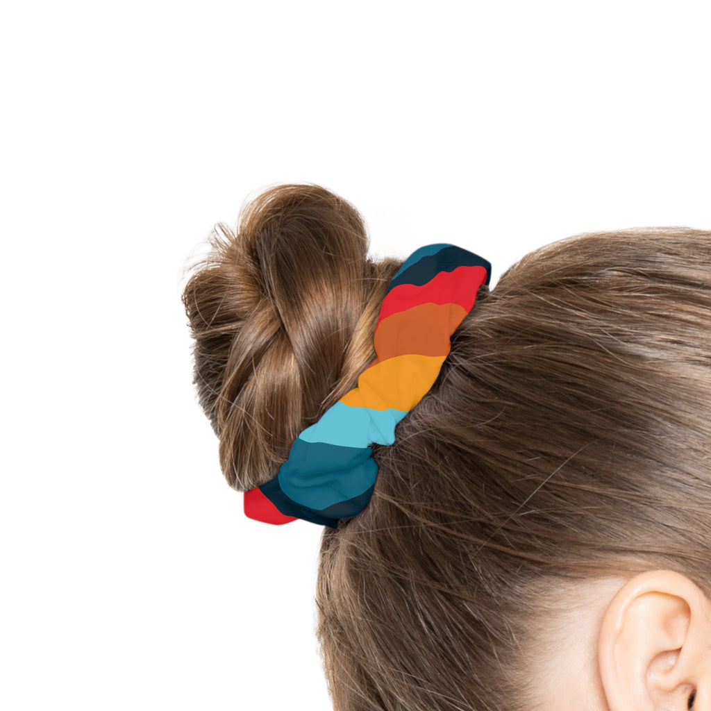 825 Color Stripe Scrunchie