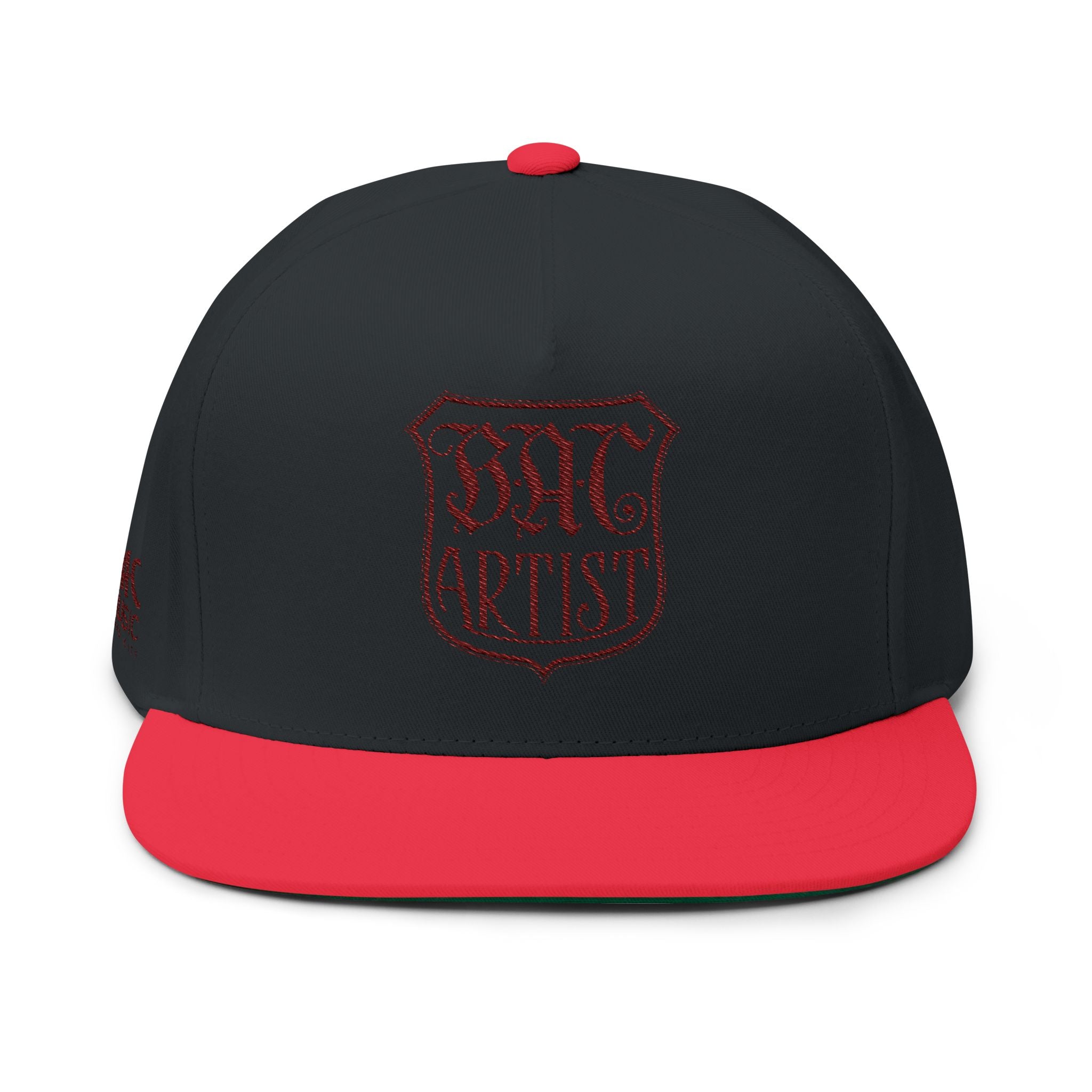 BAC Flat Bill Cap — Embroidered 'Hat Artist' Crest Snapback