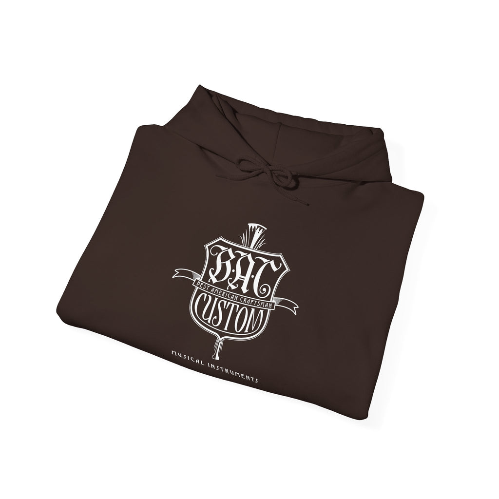 BAC Vintage Crest Hoodie — Custom Gothic Emblem Pullover