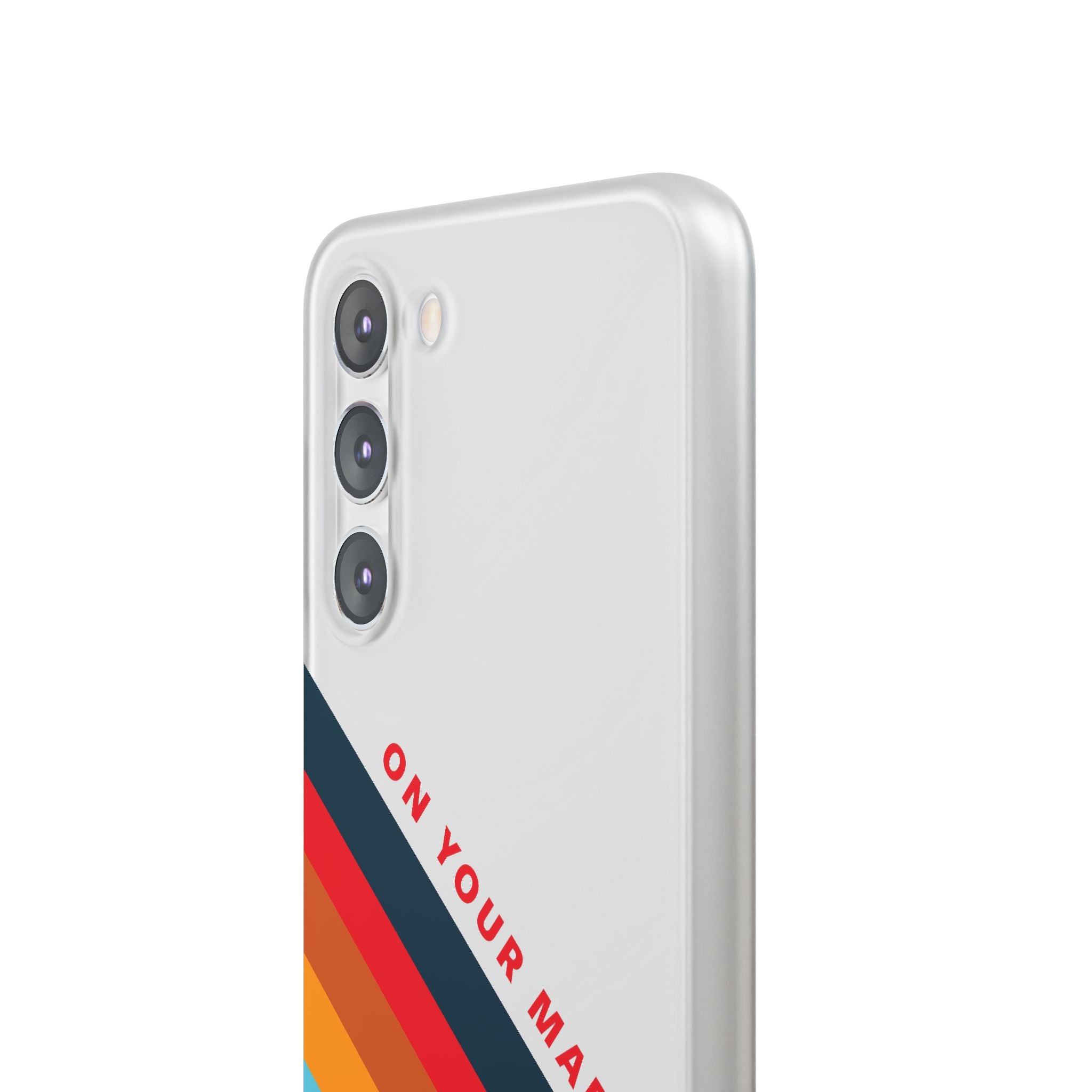 825 - On Your Mark Color Stripe Phone Case - iPhone and Samsung Galaxy