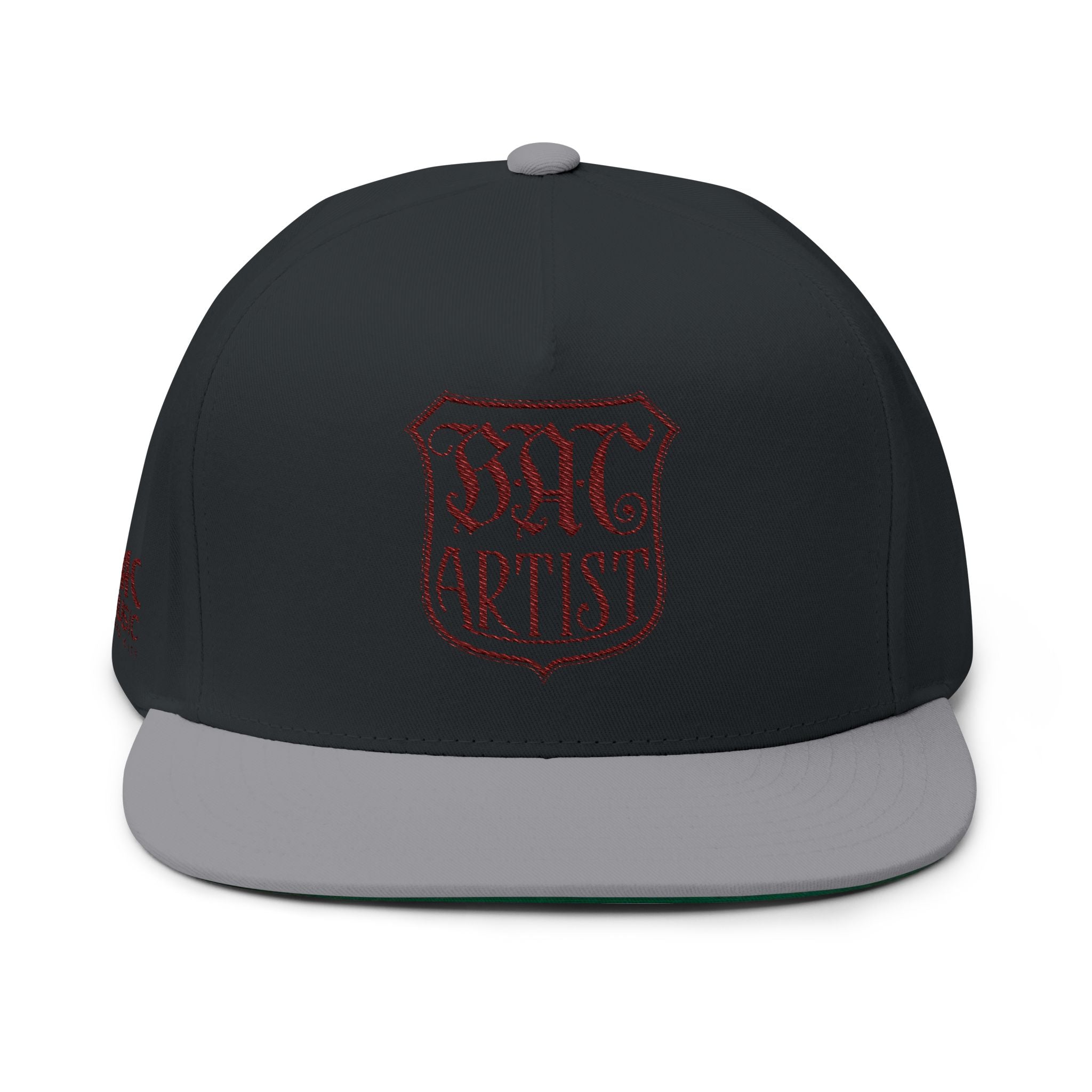 BAC Flat Bill Cap — Embroidered 'Hat Artist' Crest Snapback
