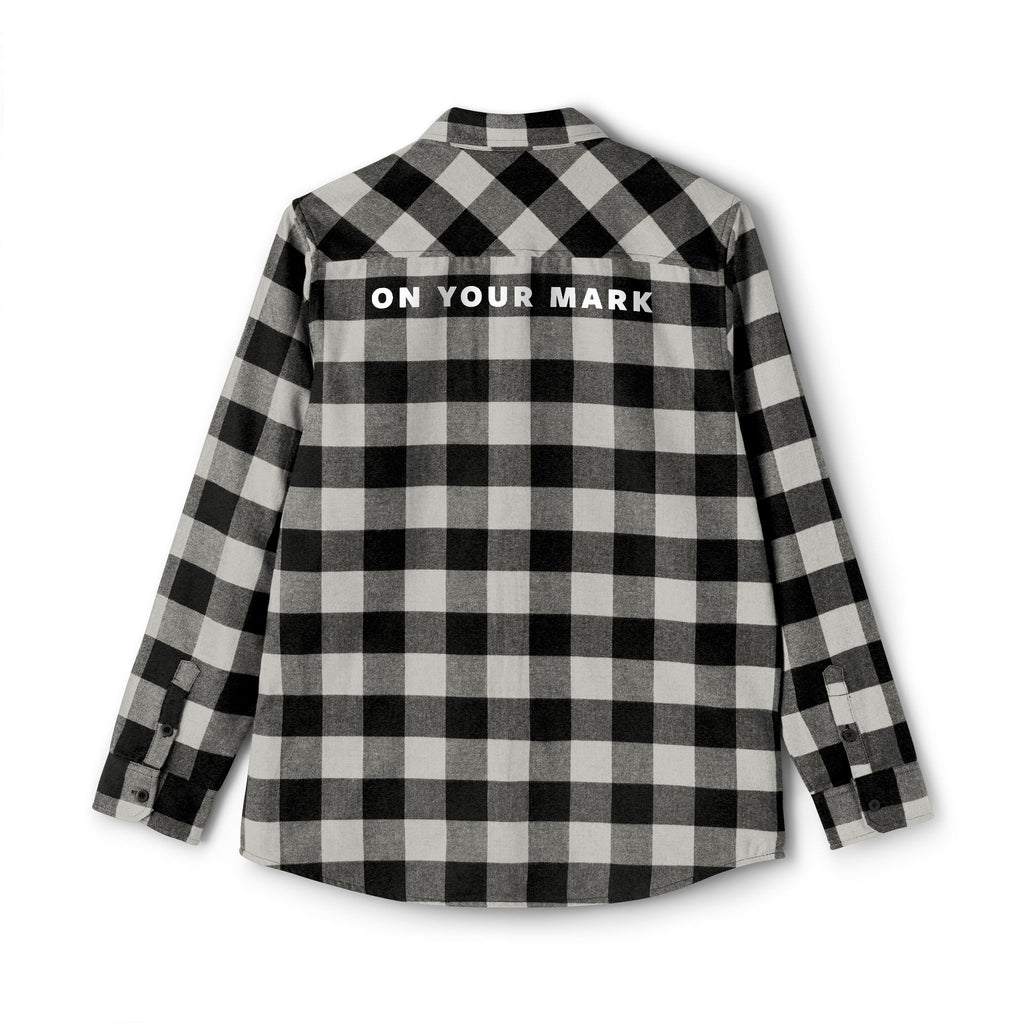 825 On Your Mark Embroidered Flannel Shirt