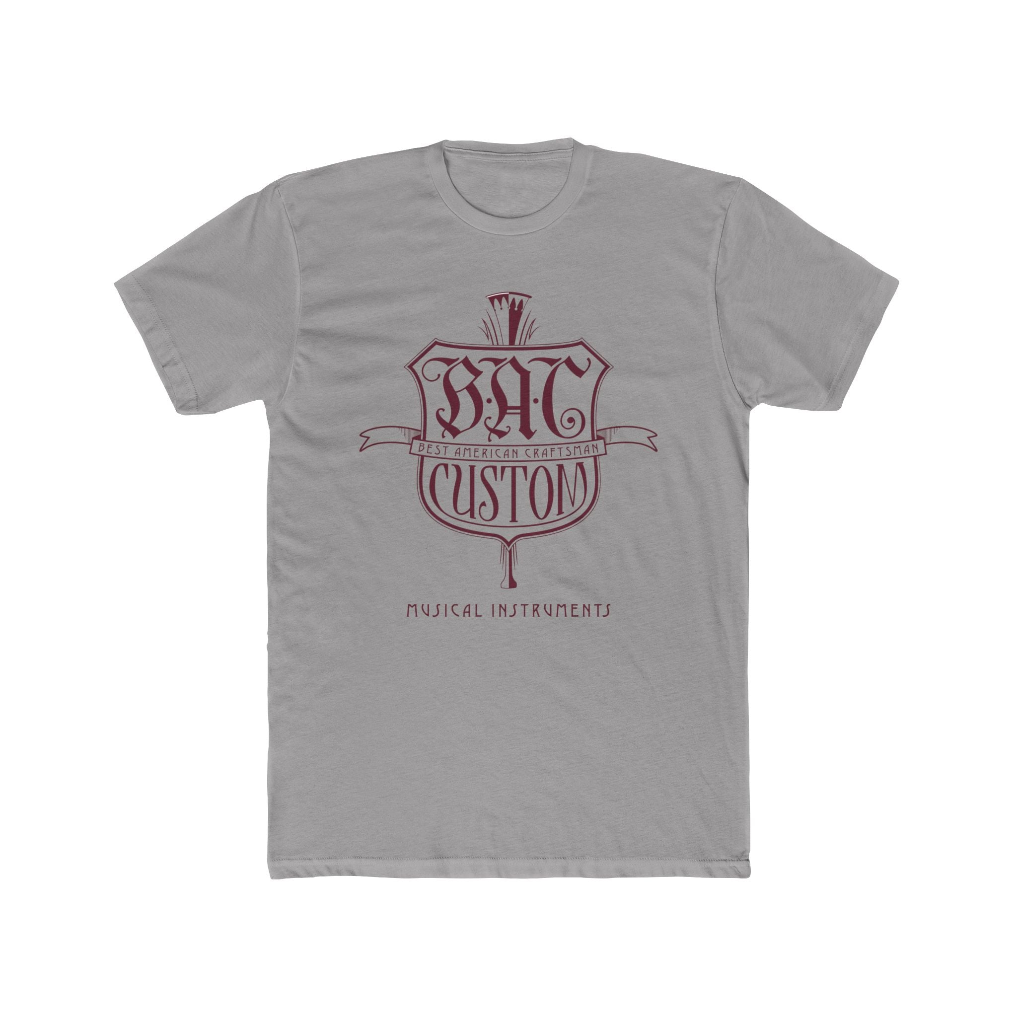 BAC Custom Guitarist Tee – 'BAC Custom Musical Instruments' Vintage Logo T-Shirt