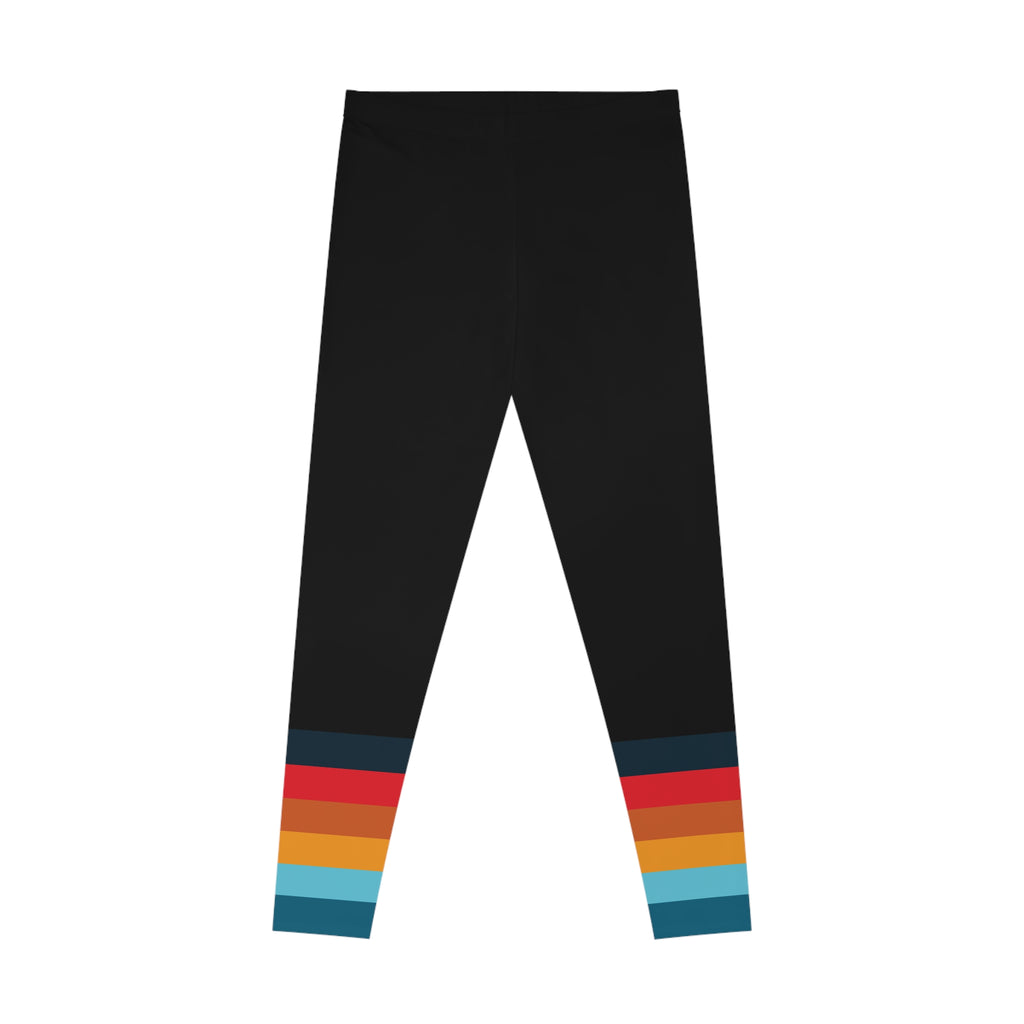 825 Color Stripe Stretchy Leggings