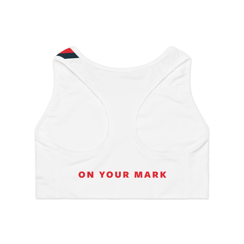 825 On Your Mark Color Stripe Sports Bra
