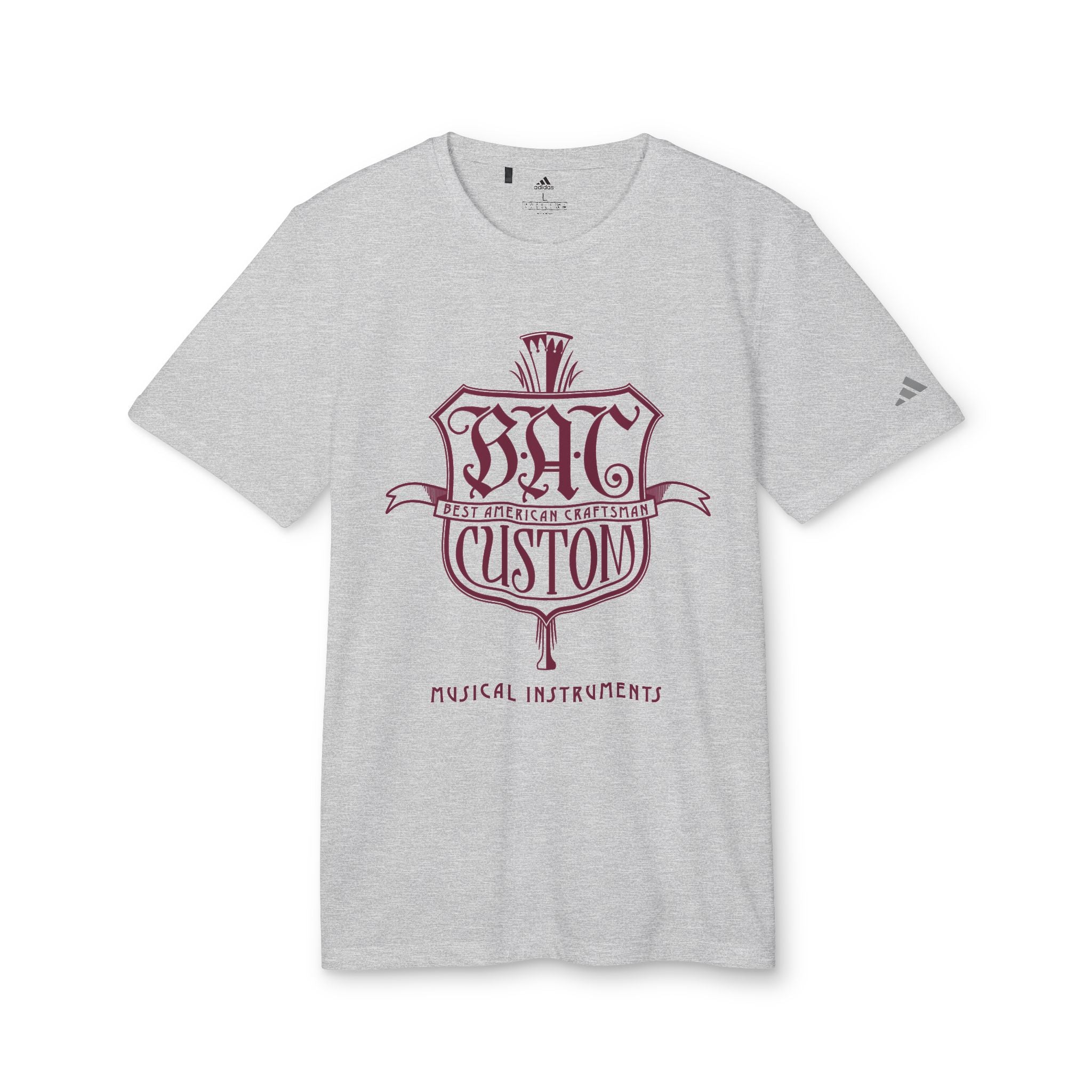 BAC Custom Music Shield T-Shirt — 'Band Custom' Vintage Instrument Graphic