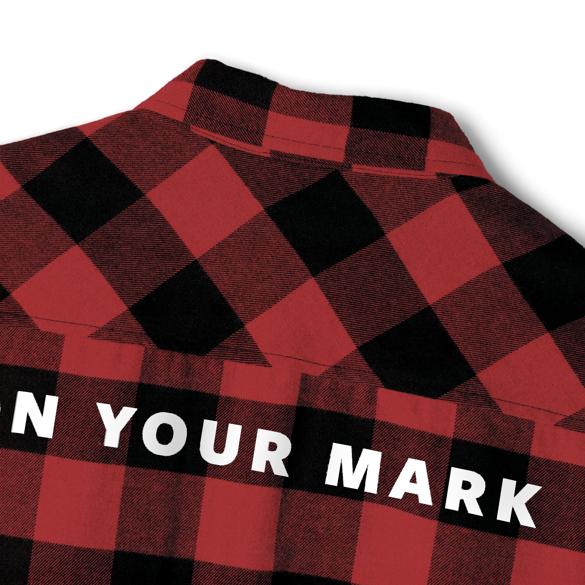 825 On Your Mark Embroidered Flannel Shirt
