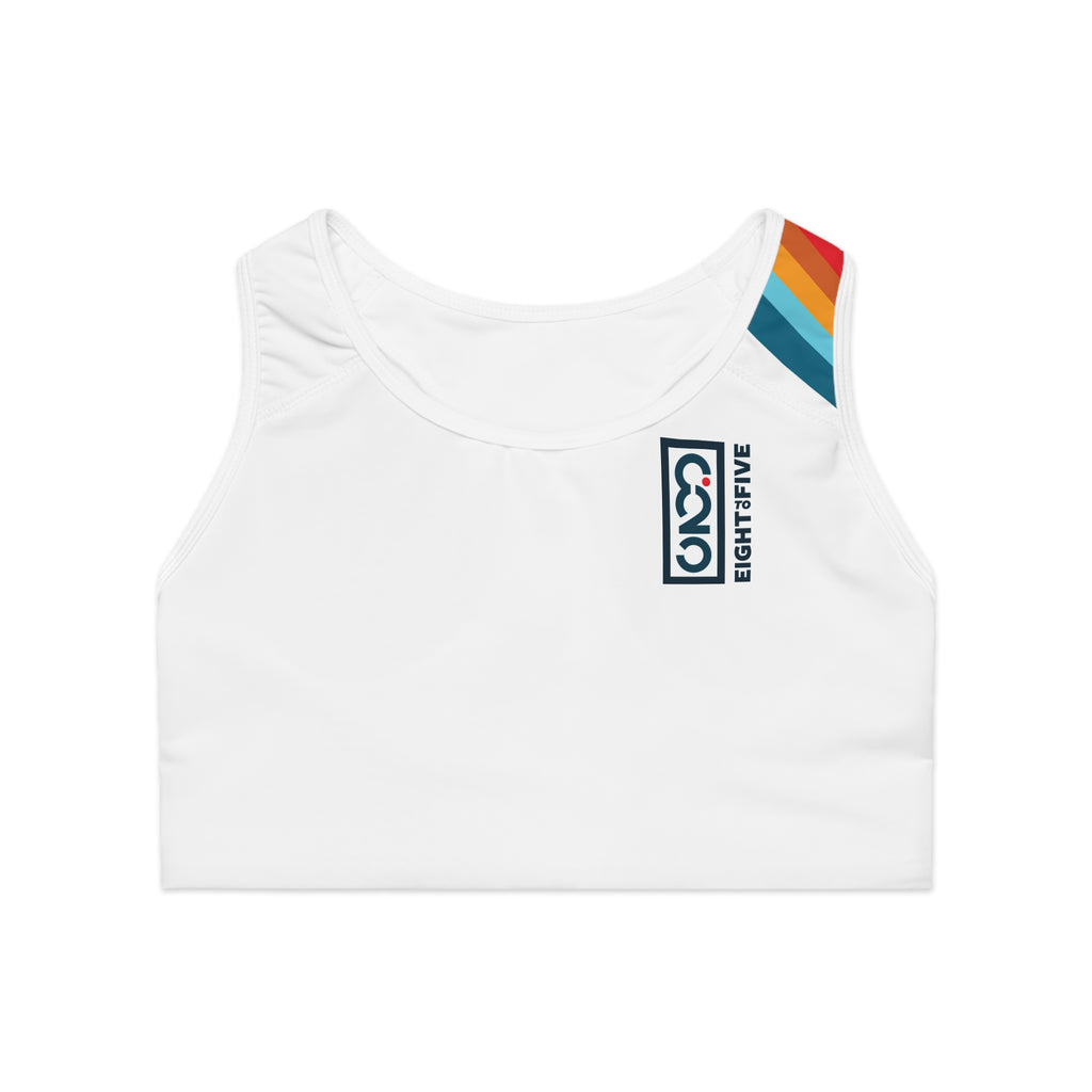 825 On Your Mark Color Stripe Sports Bra