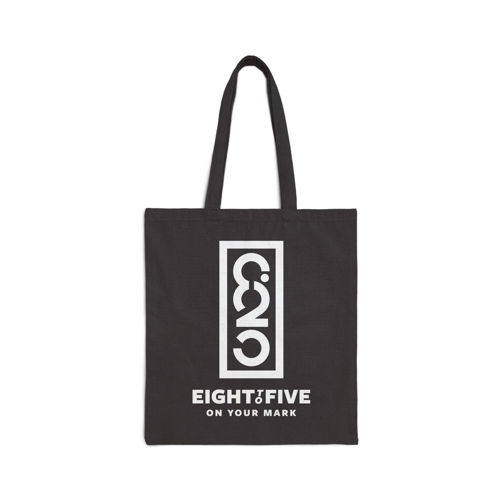825 White Logo Canvas Tote Bag