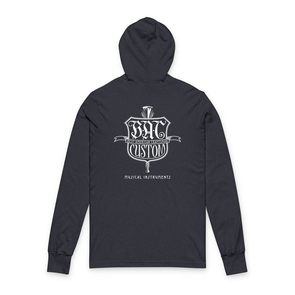 BAC Music Hooded Long Sleeve Tee — "Custom" Graphic