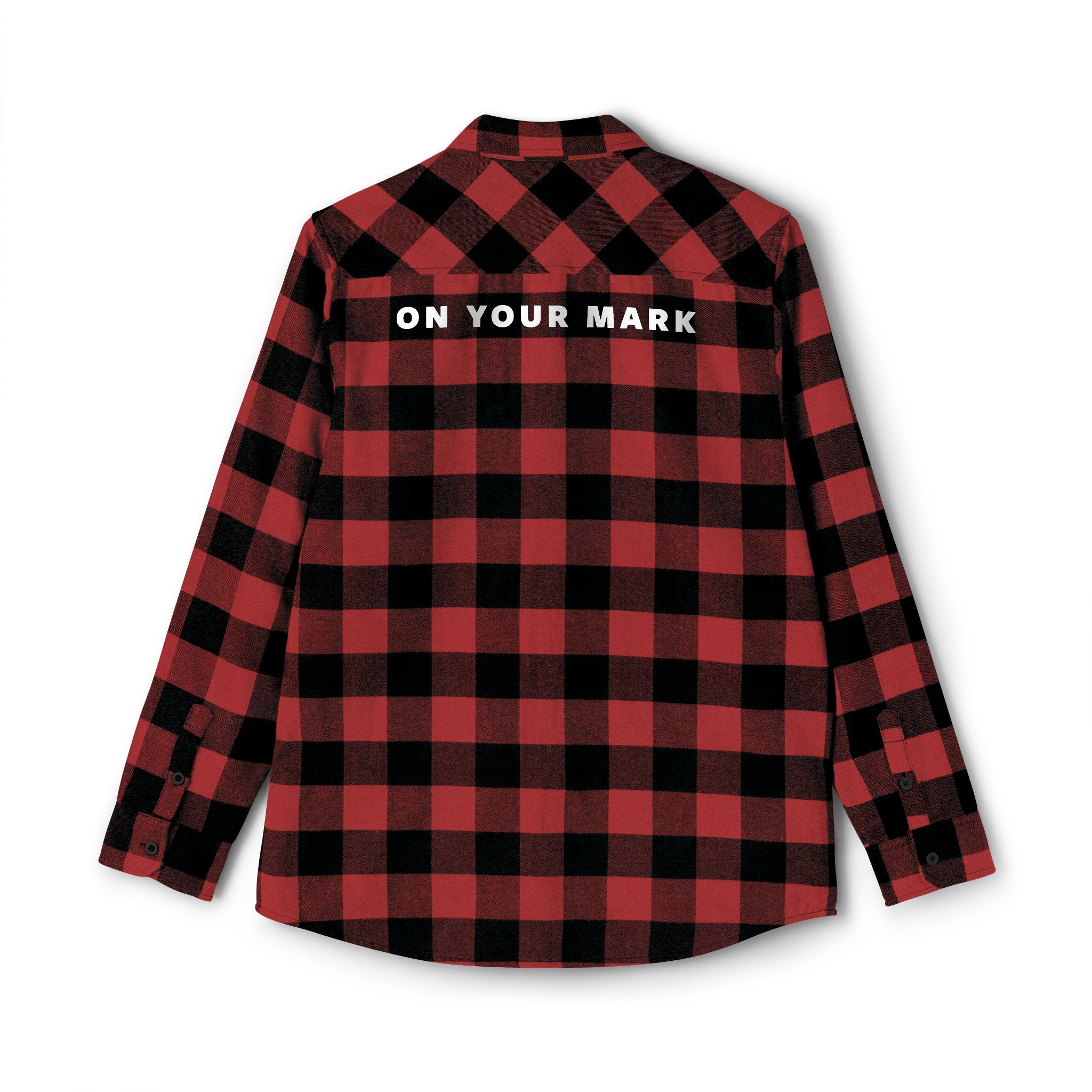 825 On Your Mark Embroidered Flannel Shirt