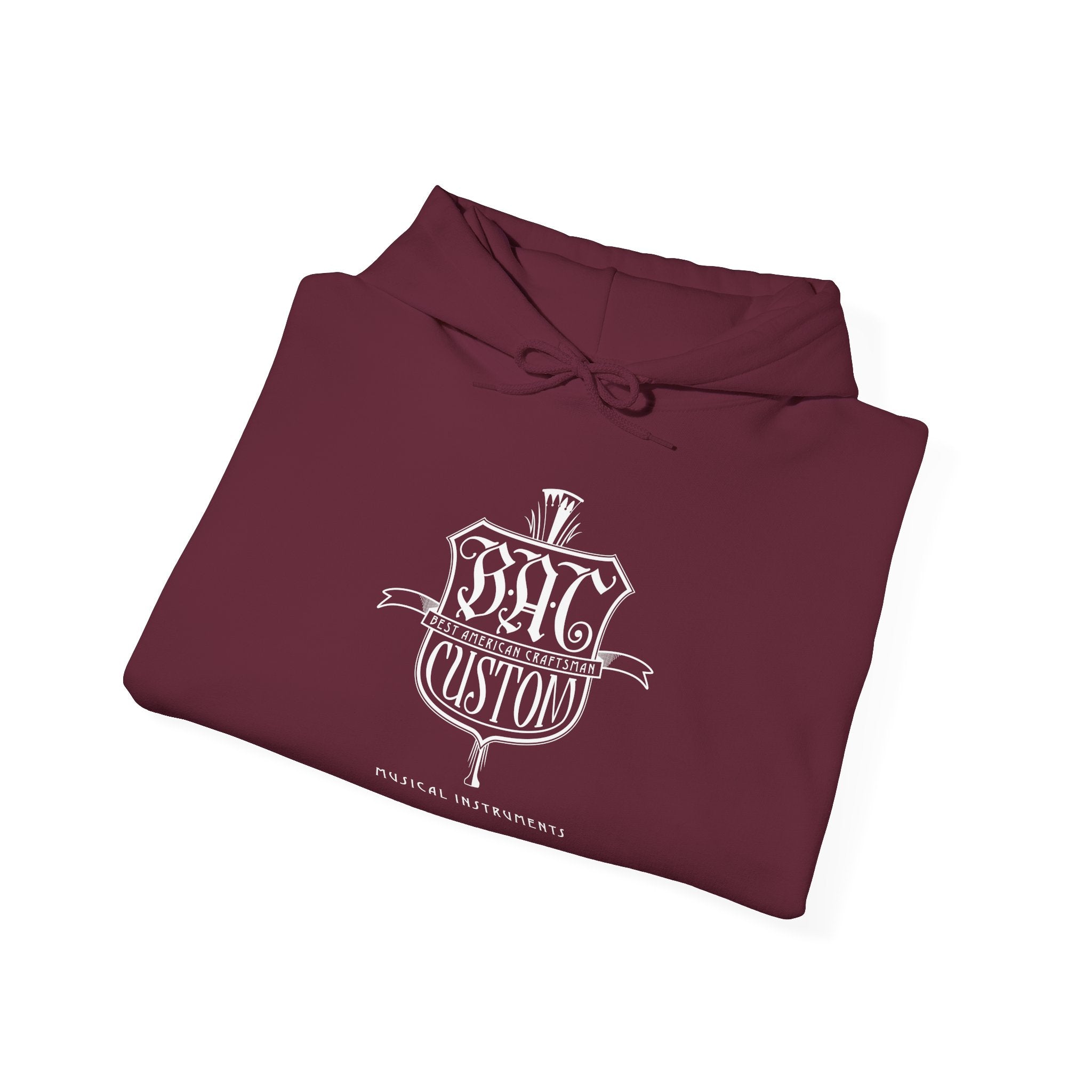 BAC Vintage Crest Hoodie — Custom Gothic Emblem Pullover