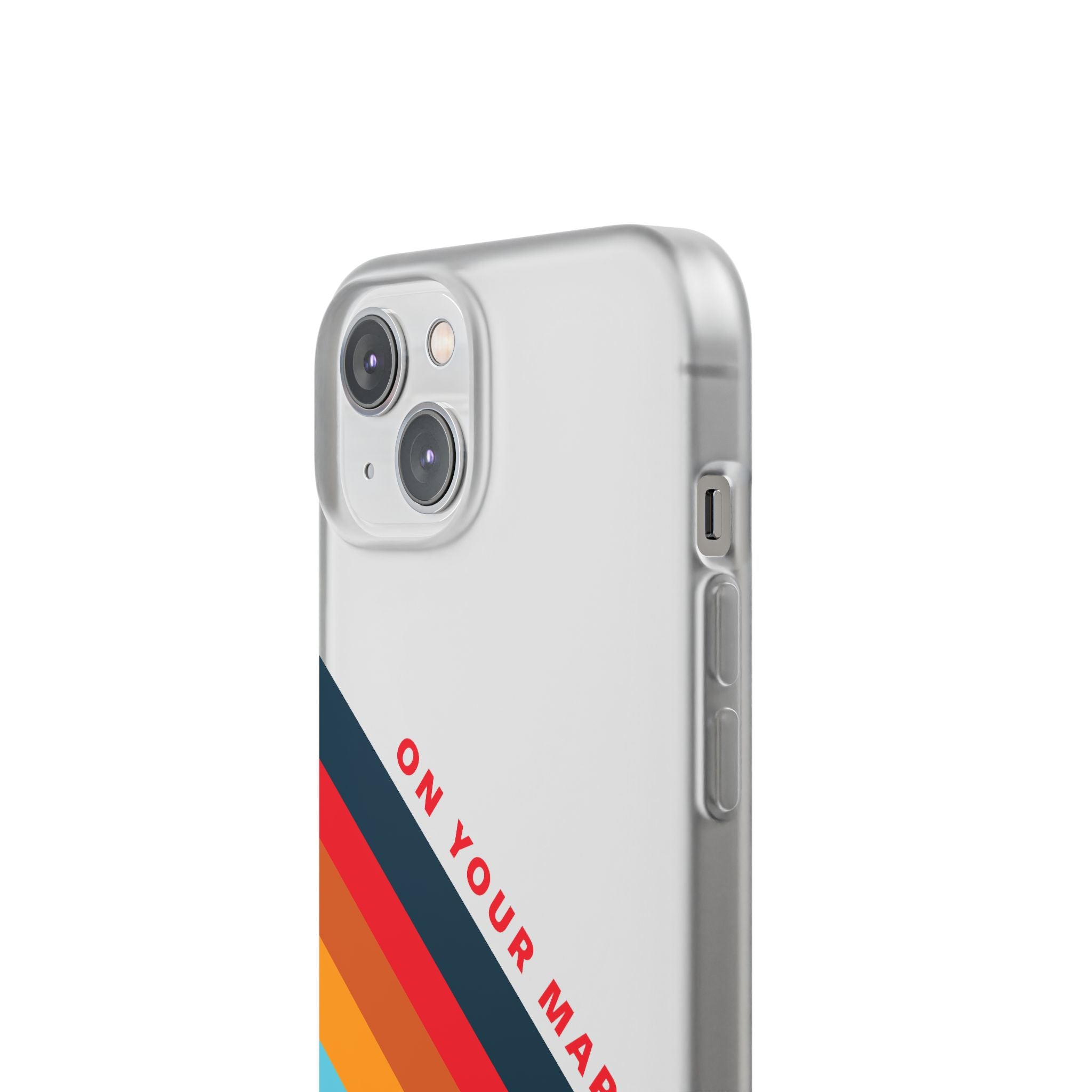 825 - On Your Mark Color Stripe Phone Case - iPhone and Samsung Galaxy