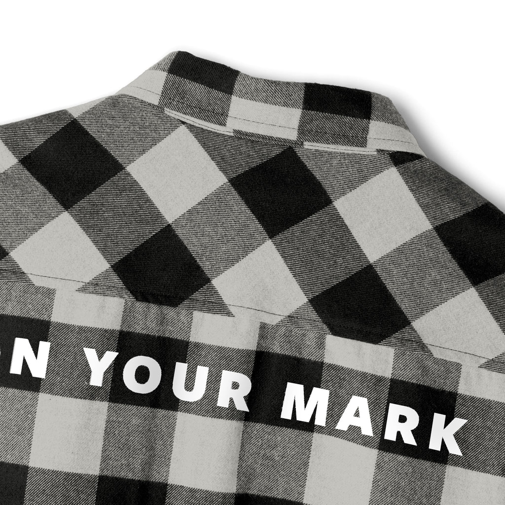 825 On Your Mark Embroidered Flannel Shirt