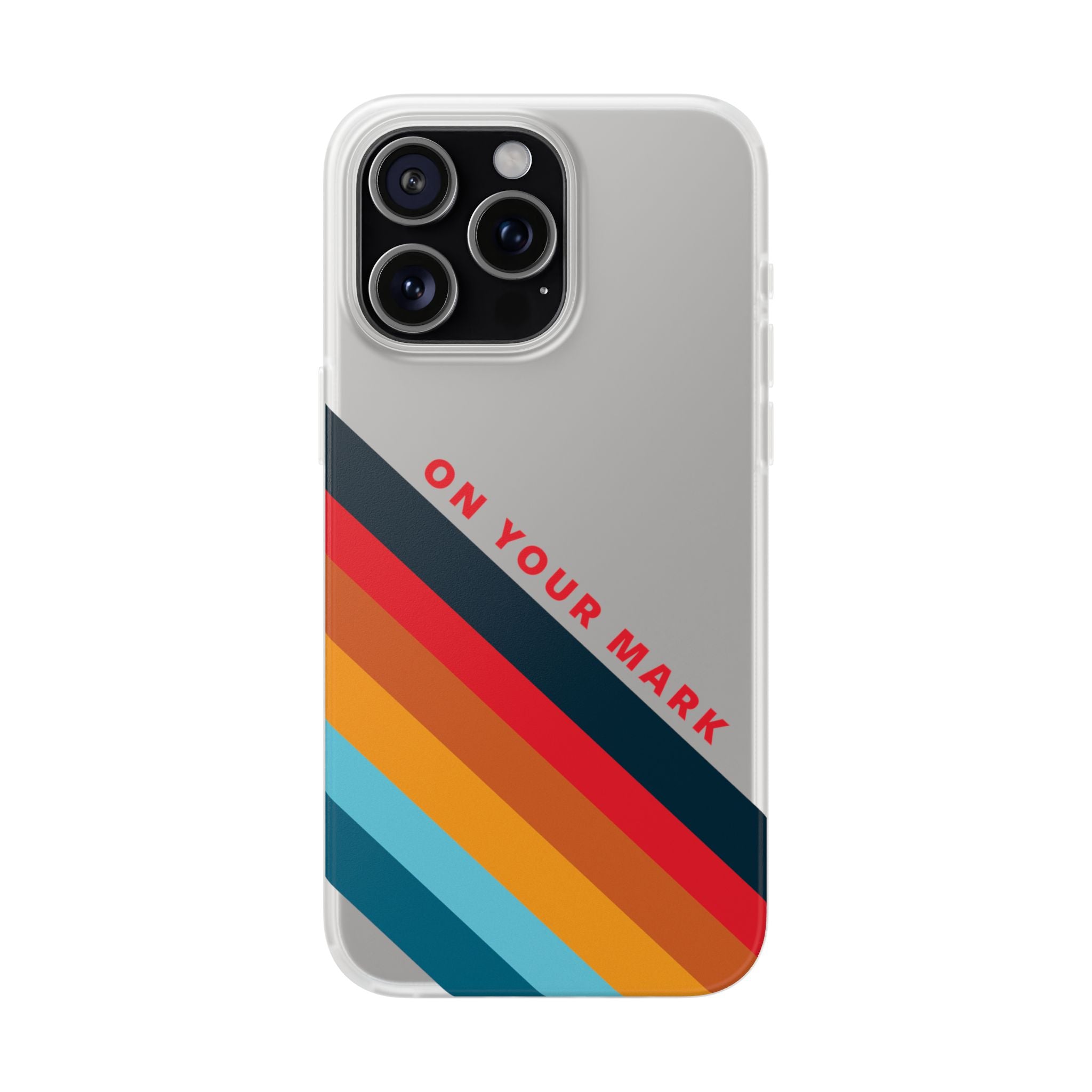 825 - On Your Mark Color Stripe Phone Case - iPhone and Samsung Galaxy