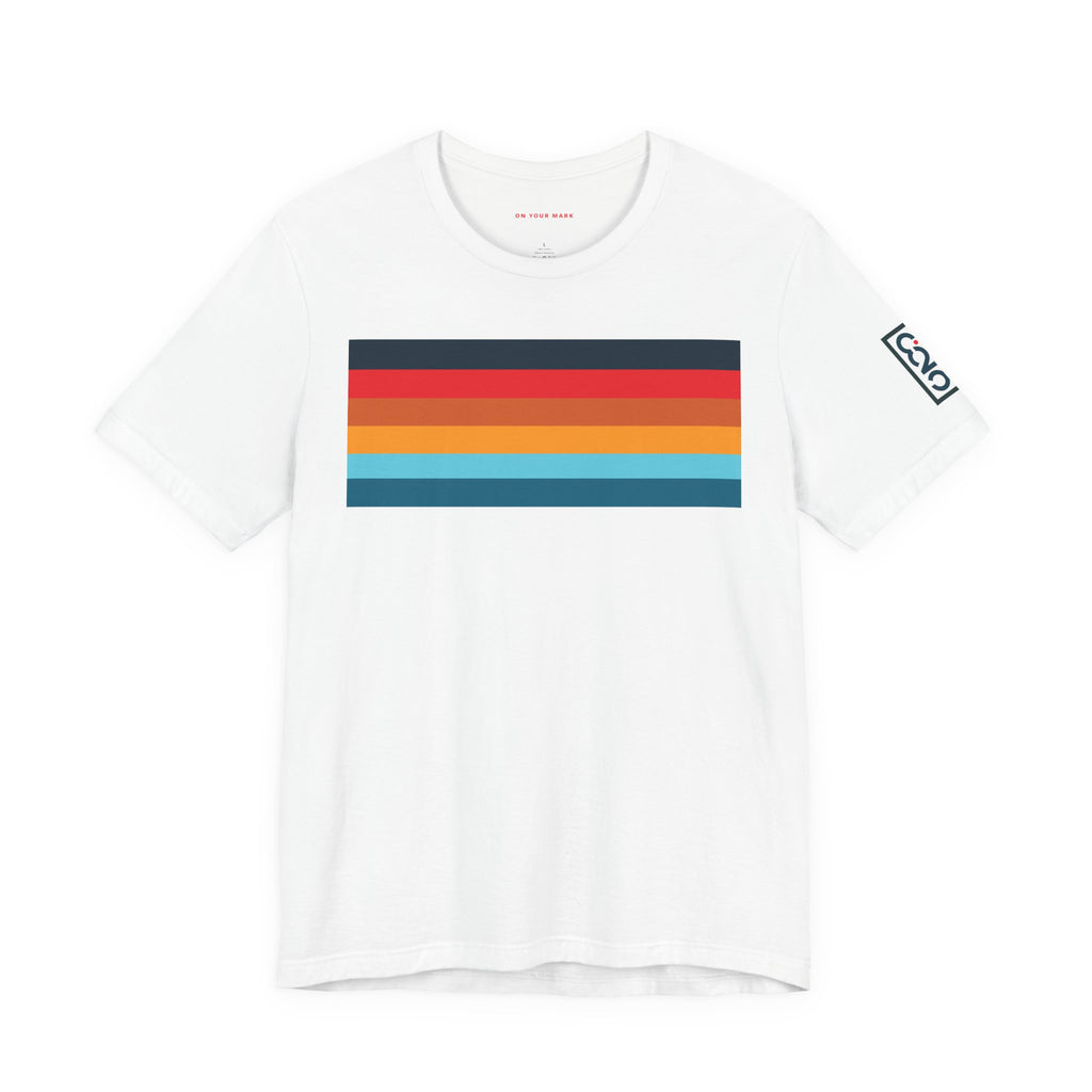 825 Color Stripe Retro-Inspired Unisex Jersey Tee