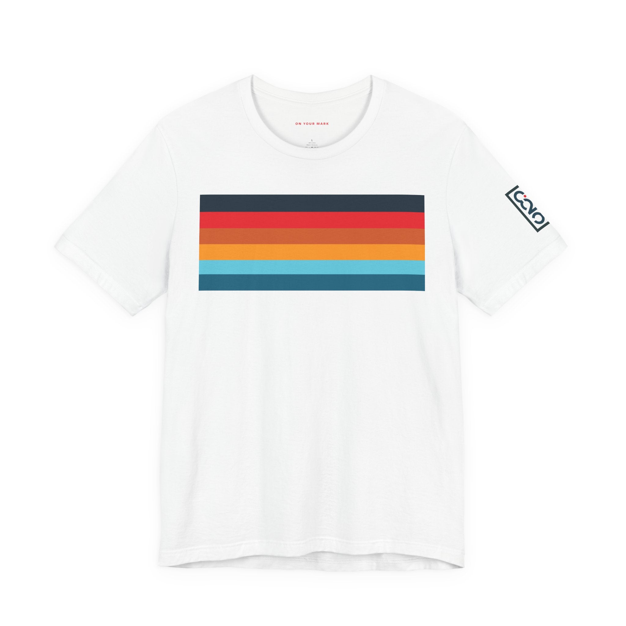 825 Color Stripe Retro-Inspired Unisex Jersey Tee