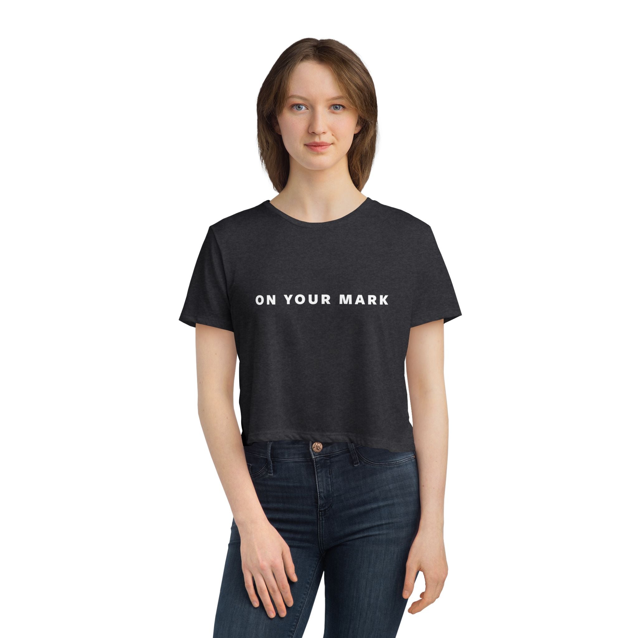 On Your Mark Cropped Tee