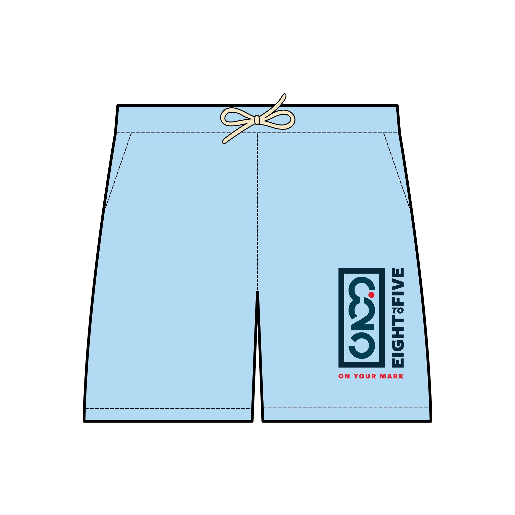 825 Color Logo Unisex Fleece Sweat Shorts