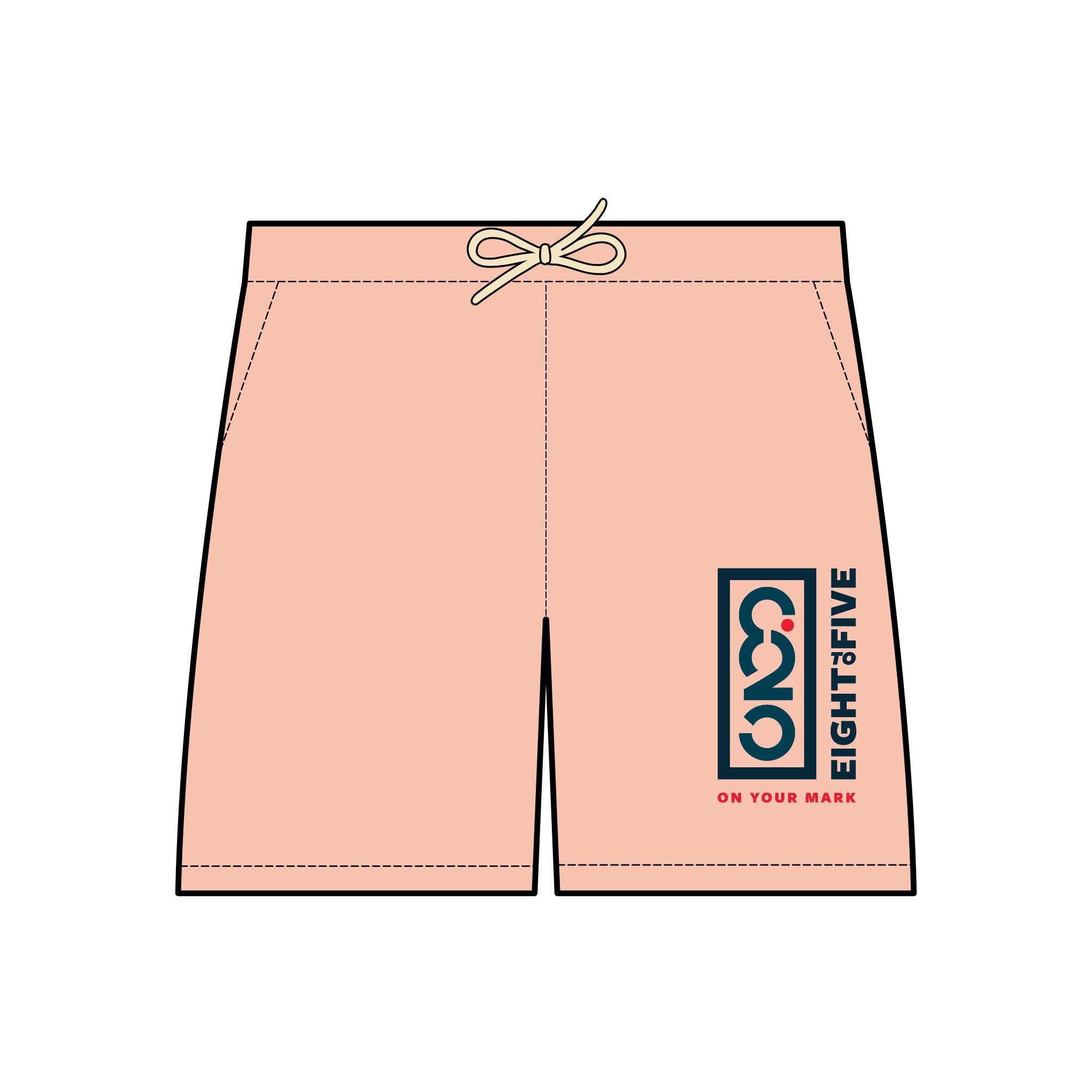 825 Color Logo Unisex Fleece Sweat Shorts