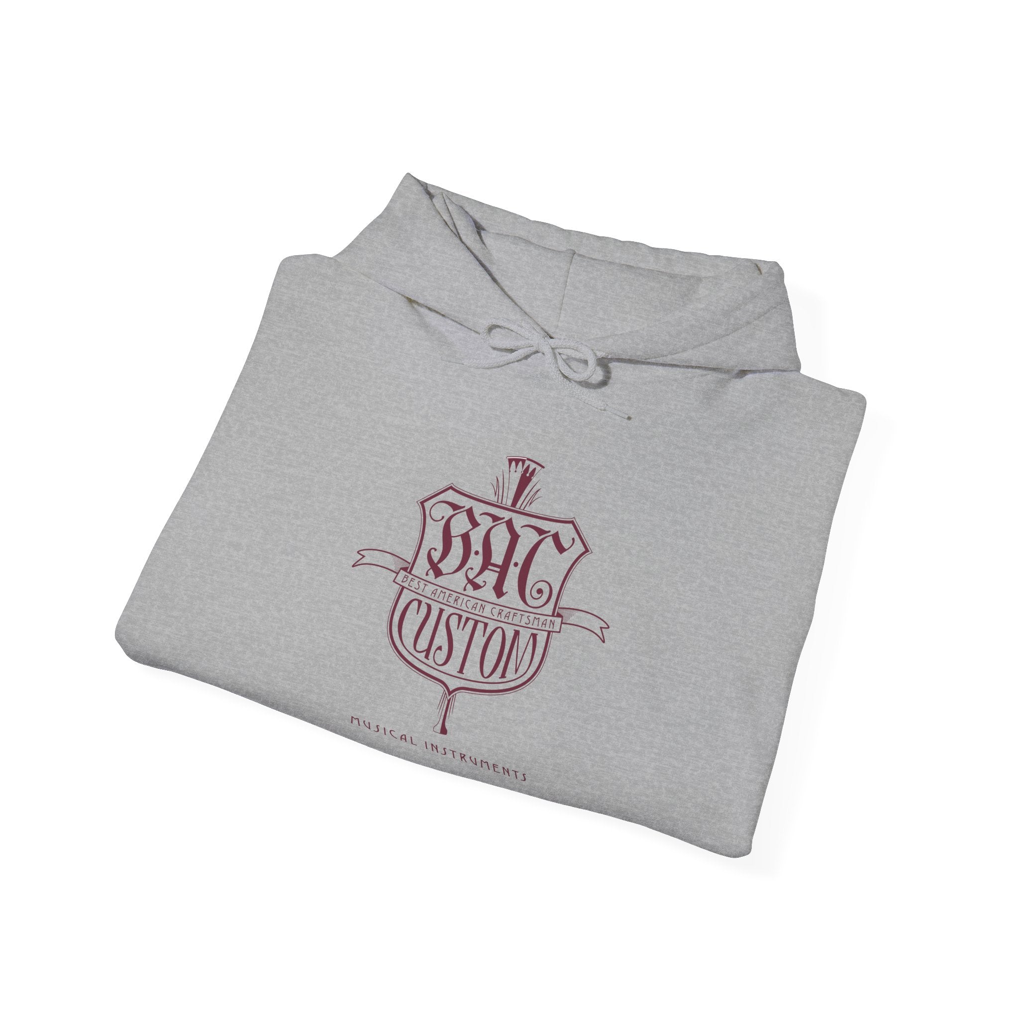 BAC Vintage Crest Hoodie — Custom Gothic Emblem Pullover