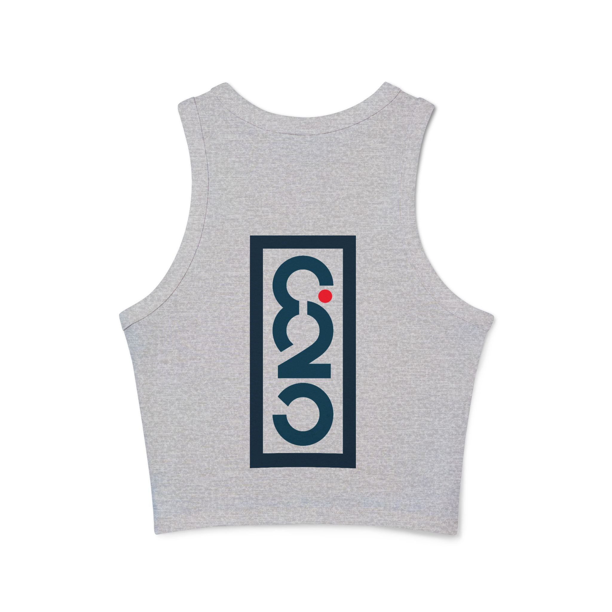 On Your Mark Ribbed Racerback Tank Top