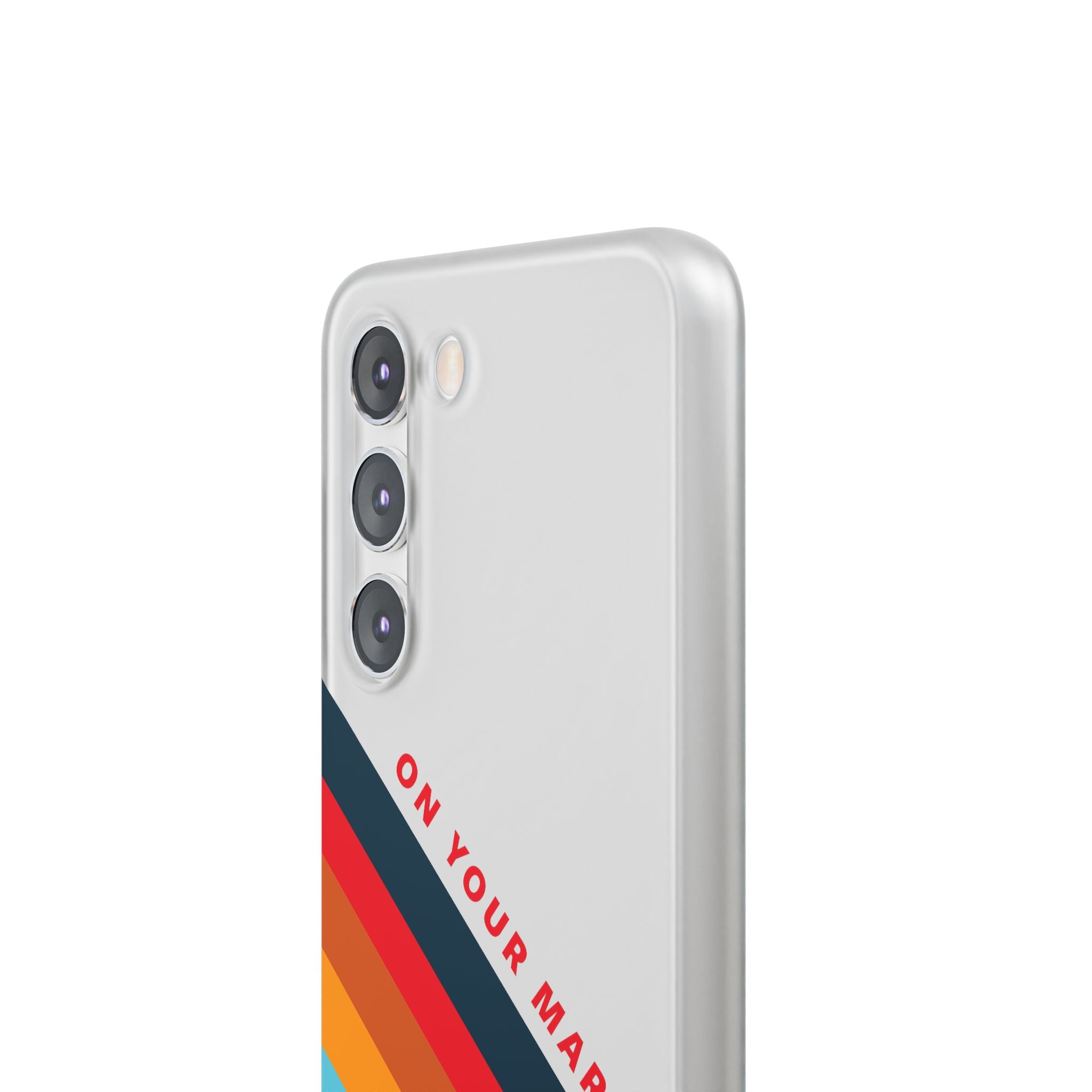825 - On Your Mark Color Stripe Phone Case - iPhone and Samsung Galaxy