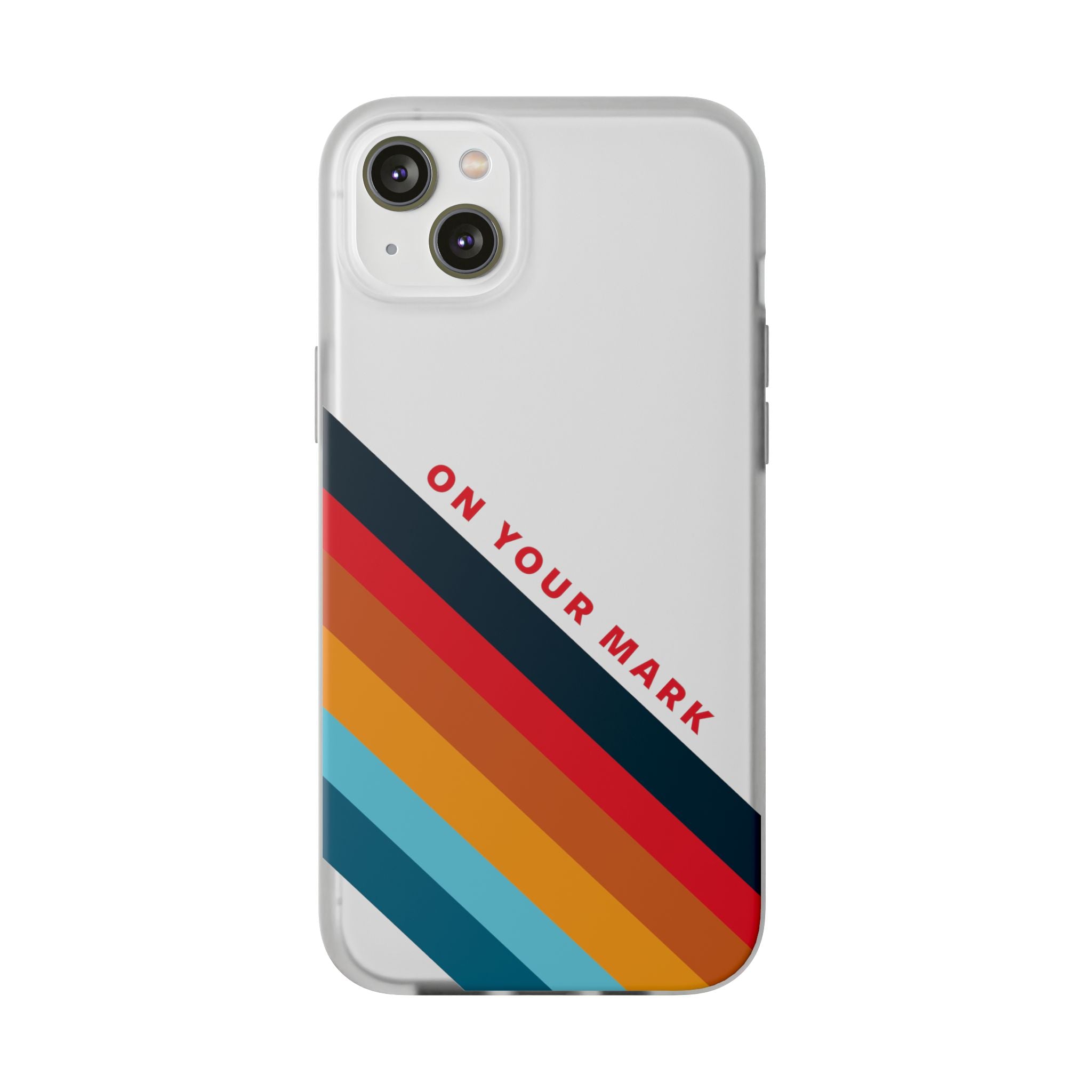825 - On Your Mark Color Stripe Phone Case - iPhone and Samsung Galaxy
