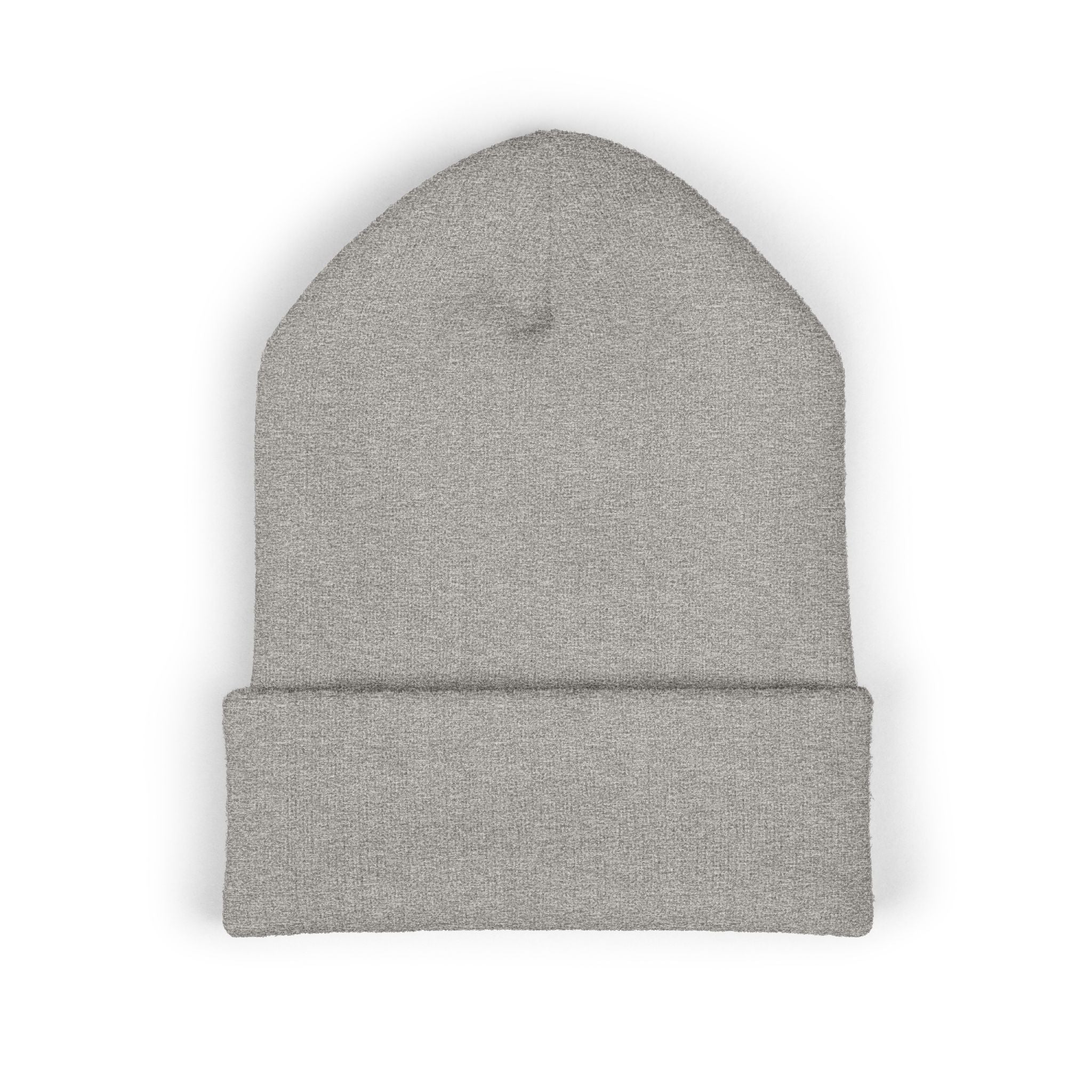 BAC Music Embroidered Cuffed Beanie — College-Style Knit Hat