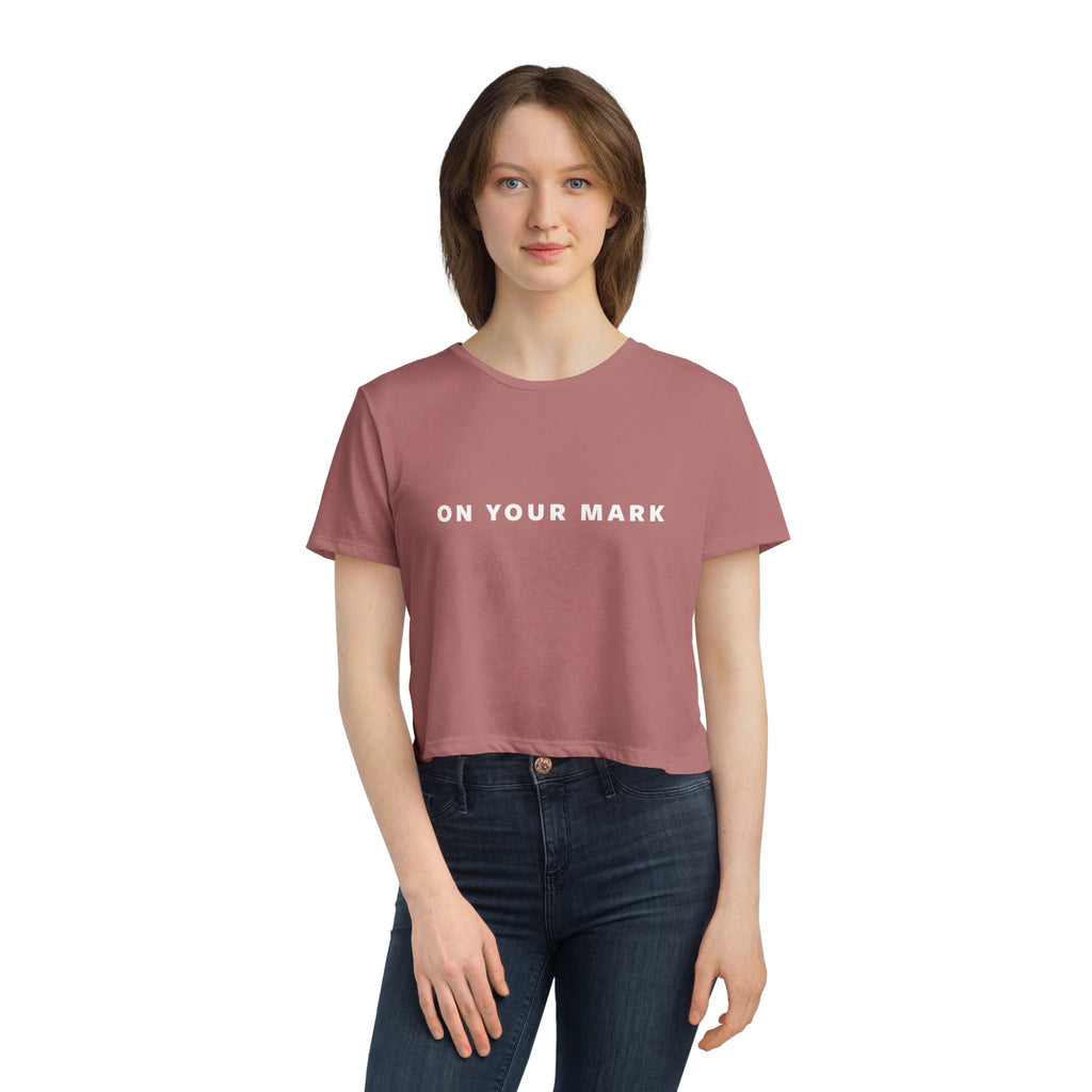 On Your Mark Cropped Tee
