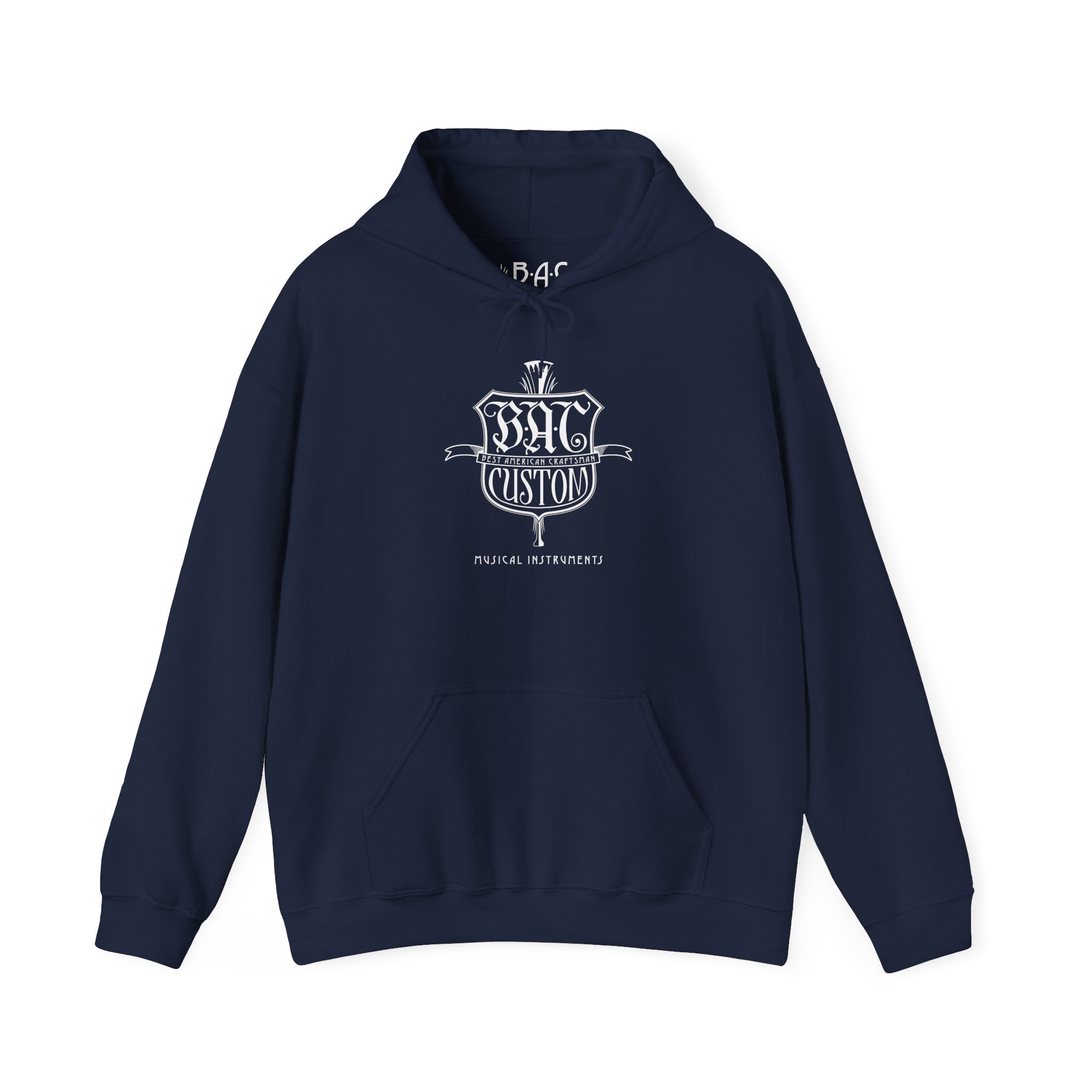 BAC Vintage Crest Hoodie — Custom Gothic Emblem Pullover