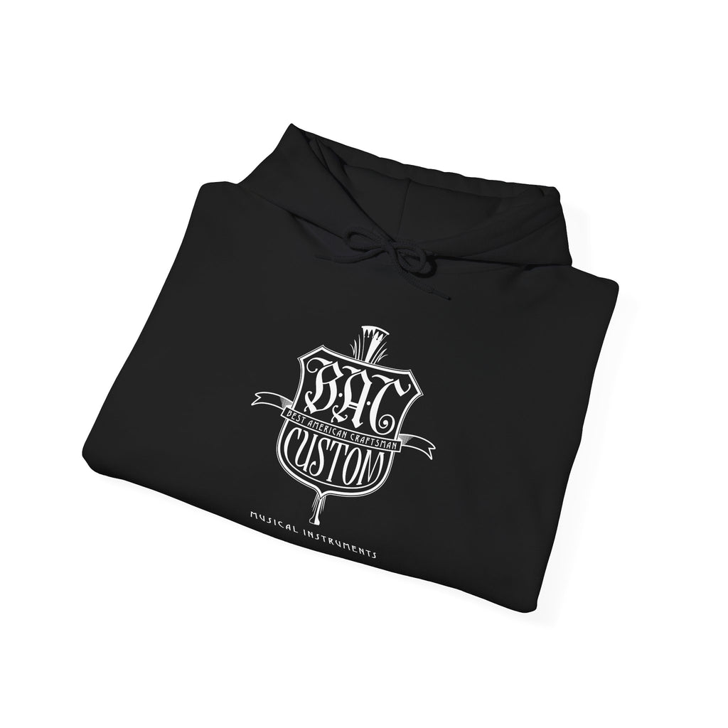 BAC Vintage Crest Hoodie — Custom Gothic Emblem Pullover