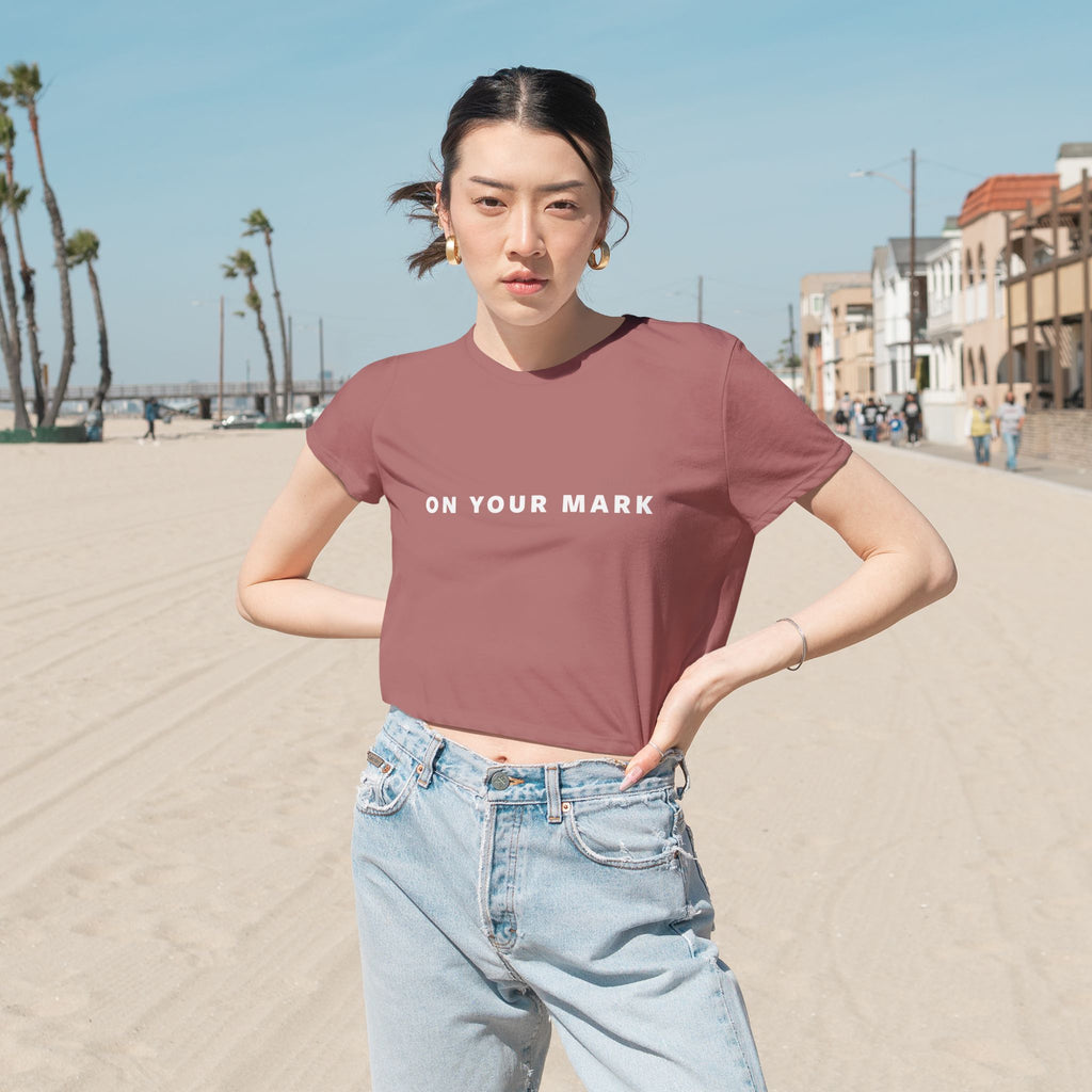On Your Mark Cropped Tee