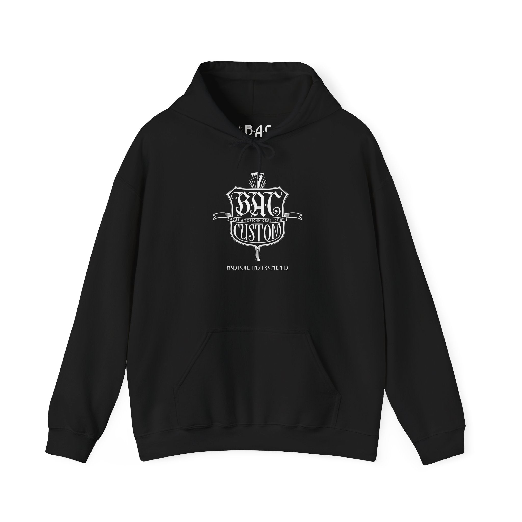 BAC Vintage Crest Hoodie — Custom Gothic Emblem Pullover