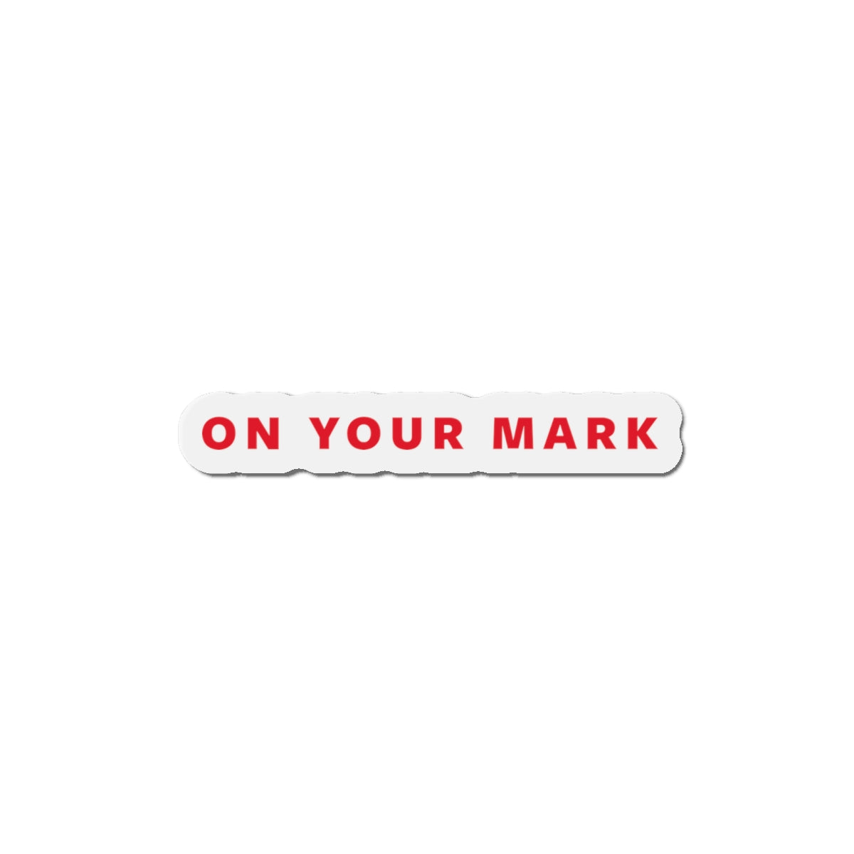 On Your Mark Die-Cut Magnet