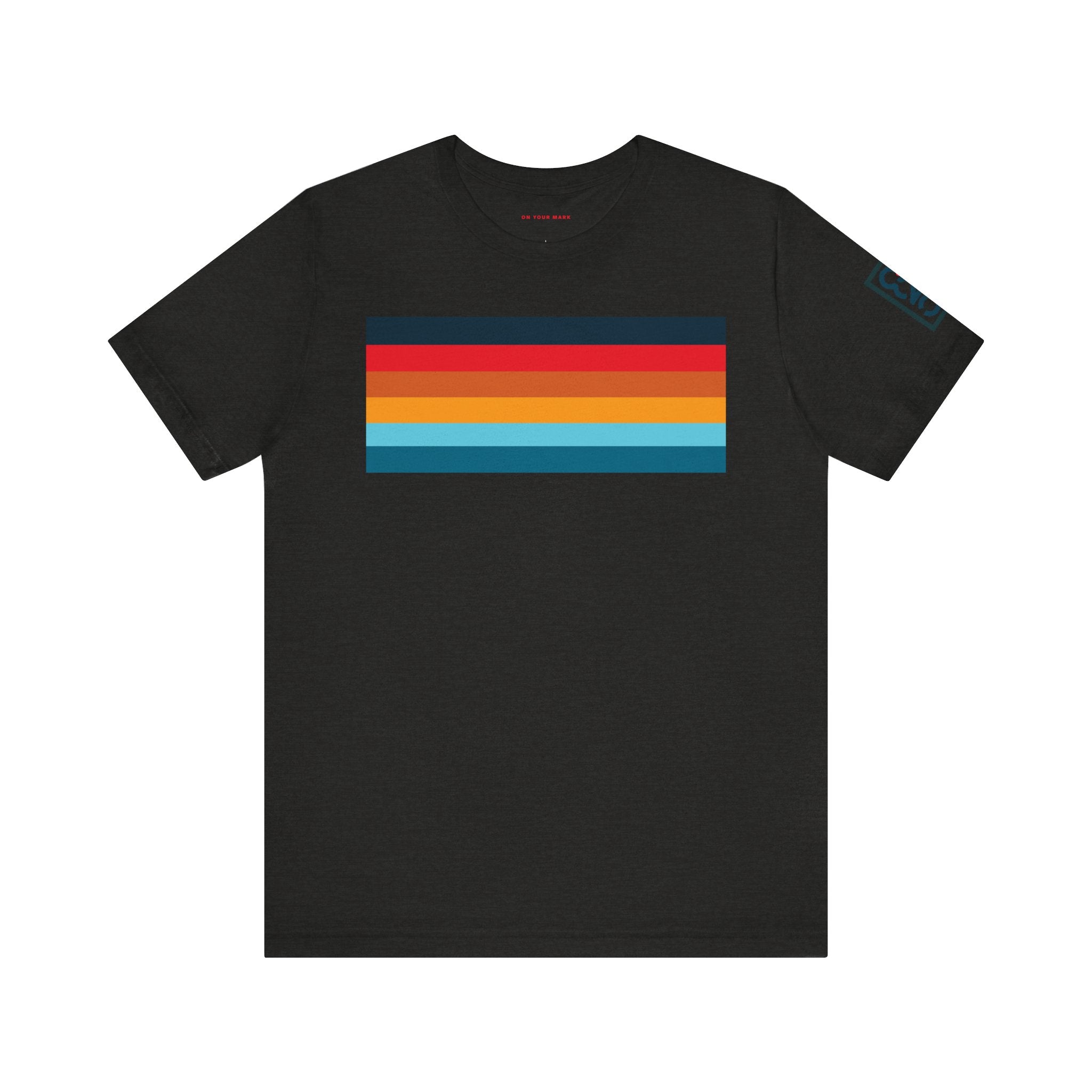 825 Color Stripe Retro-Inspired Unisex Jersey Tee