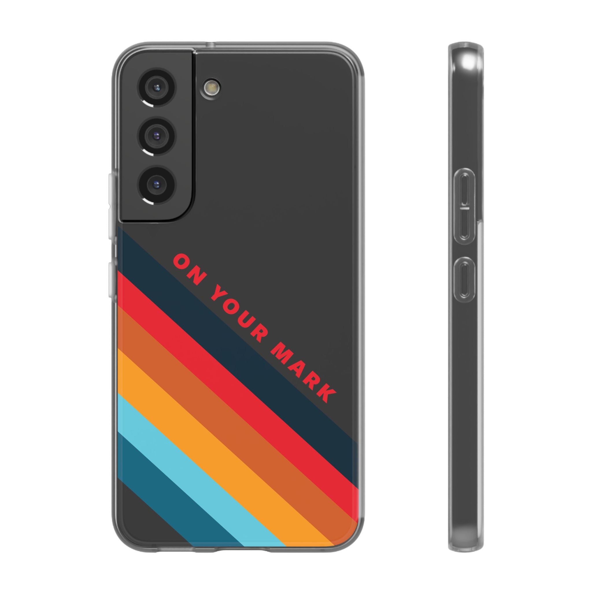 825 - On Your Mark Color Stripe Phone Case - iPhone and Samsung Galaxy