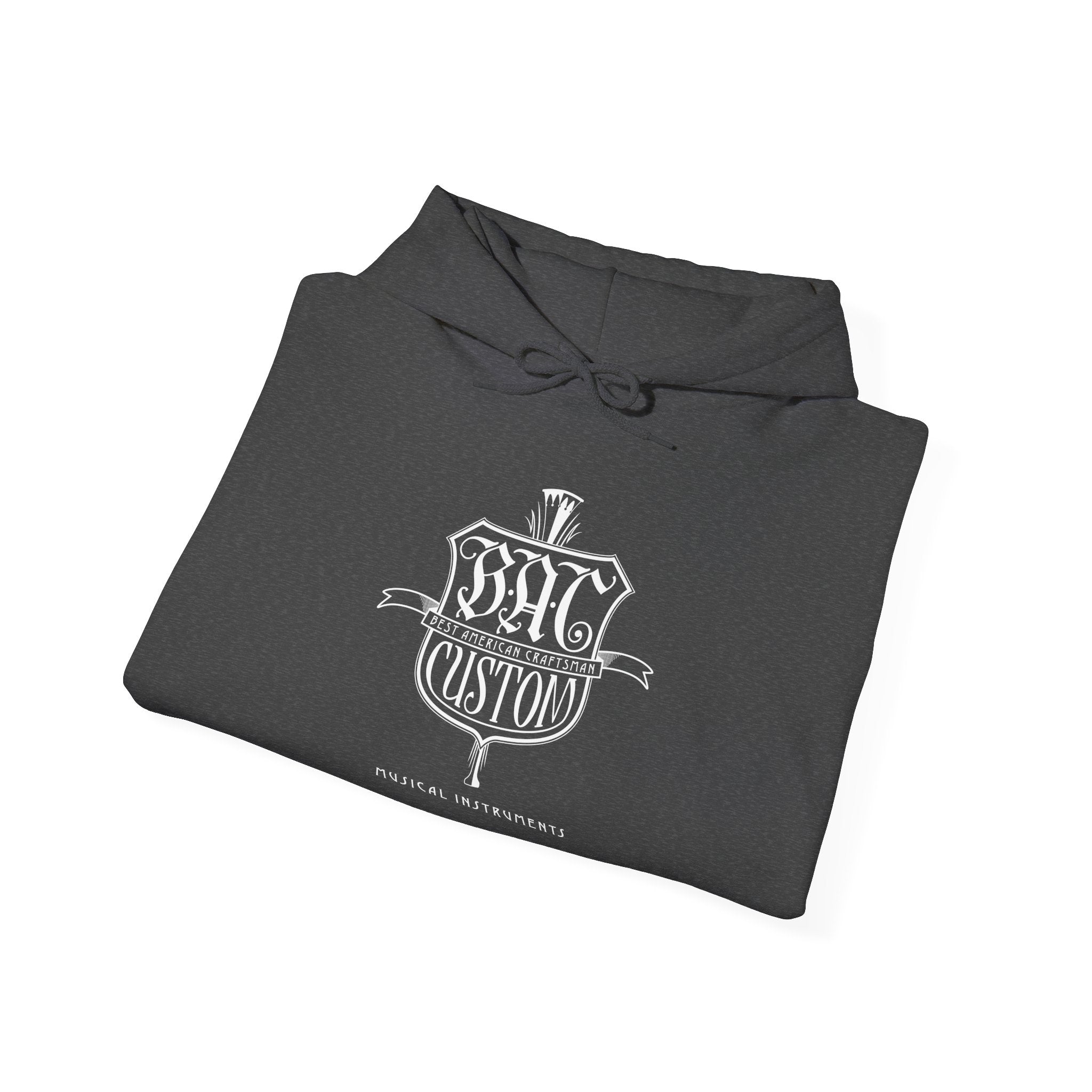 BAC Vintage Crest Hoodie — Custom Gothic Emblem Pullover