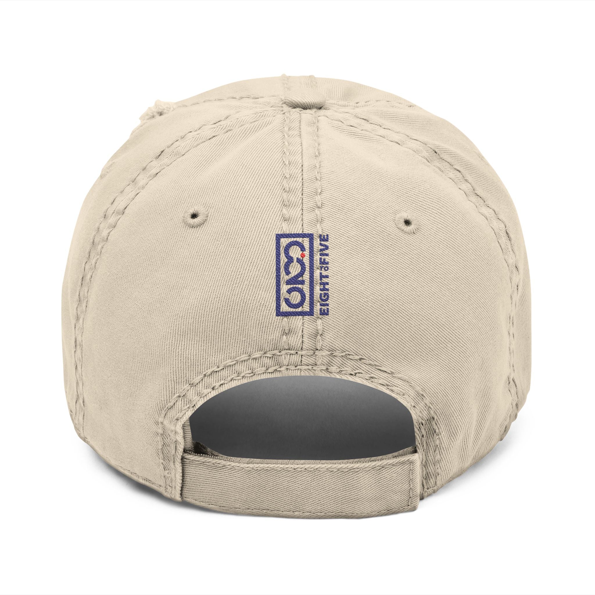 825 On Your Mark Embroidered Distressed Hat