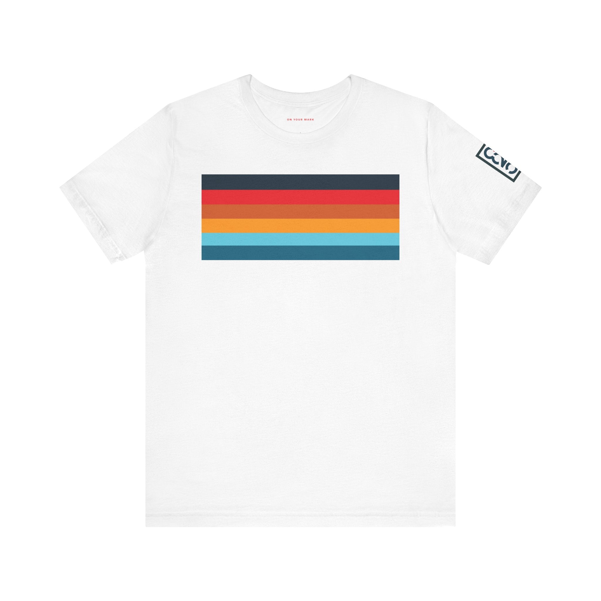 825 Color Stripe Retro-Inspired Unisex Jersey Tee