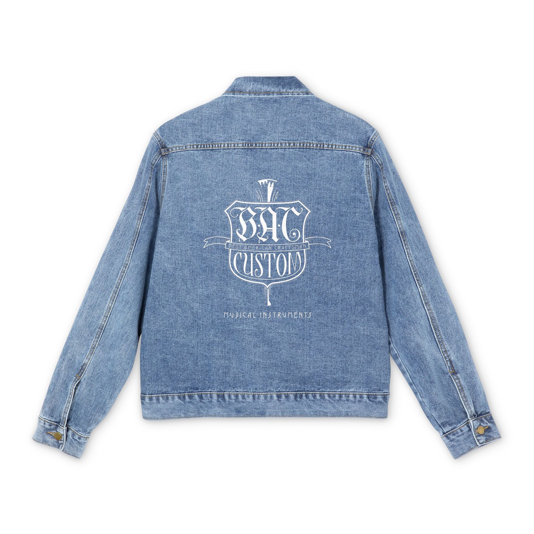 BAC Denim Jacket — Vintage Custom Crest Back Print